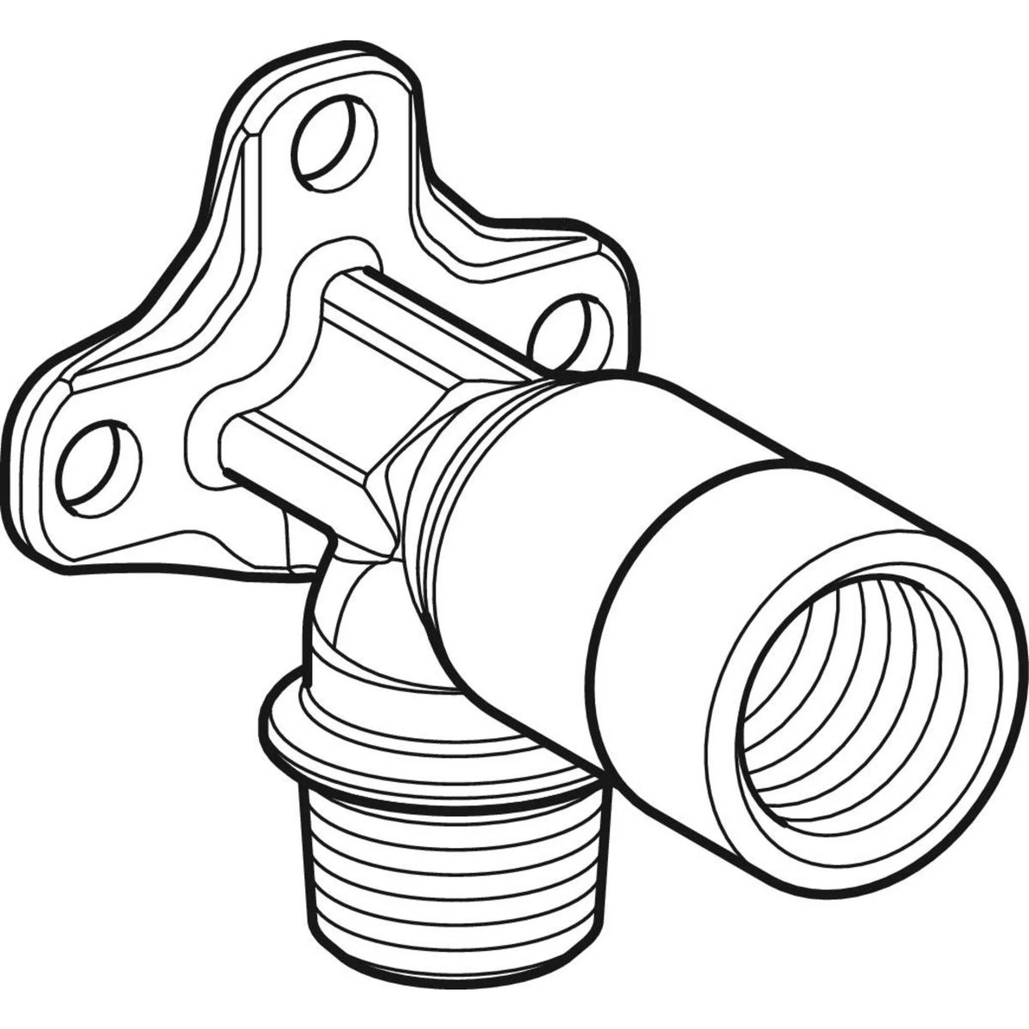 Geberit GE Mepla, Anschlusswinkel AG, MF, 90 Grad, RMF1/2 x Rp1/2, 10 Stk.