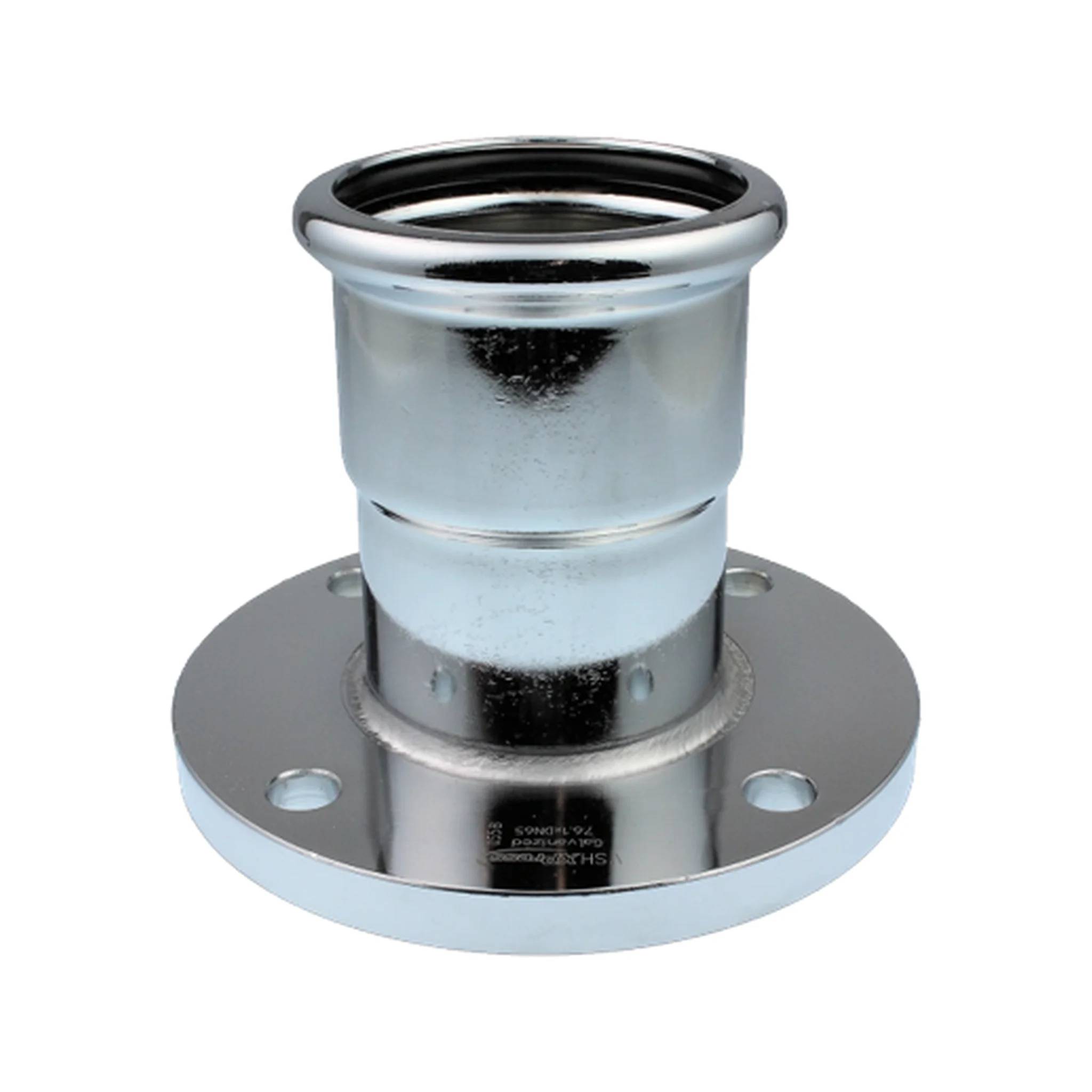 KE Kelit CP487, STEELFIX, C-Stahl, Press-Übergangsflansch, PN6, 76-DN65, 4-Loch, 1 Stk.