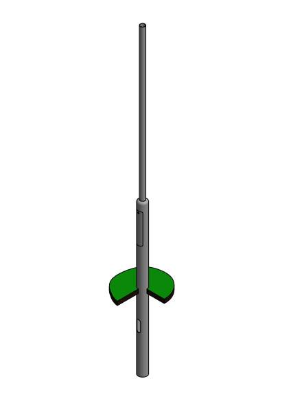 Tecpoles Lichtmast ZLM 4,0/76 Gesamt 4,8m