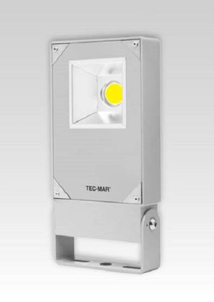 TEC-MAR Leuchten LED-Strahler POLAR 1 50W 4K 7555lm CRI>80 IP66 sil