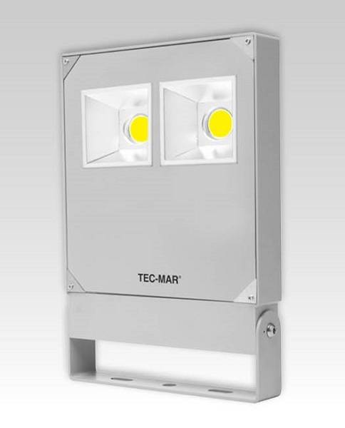 TEC-MAR Leuchten LED-Strahler POLAR 3 190W 4K 28668lm CRI>80 IP66 sil