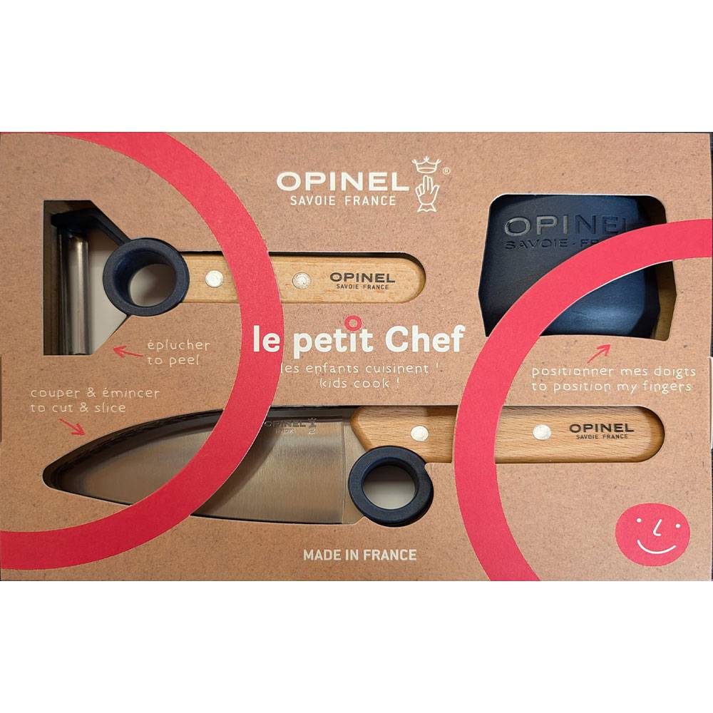 Opinel LE PETIT CHEF Kinder Küchen-Set 3 teilig - Blau