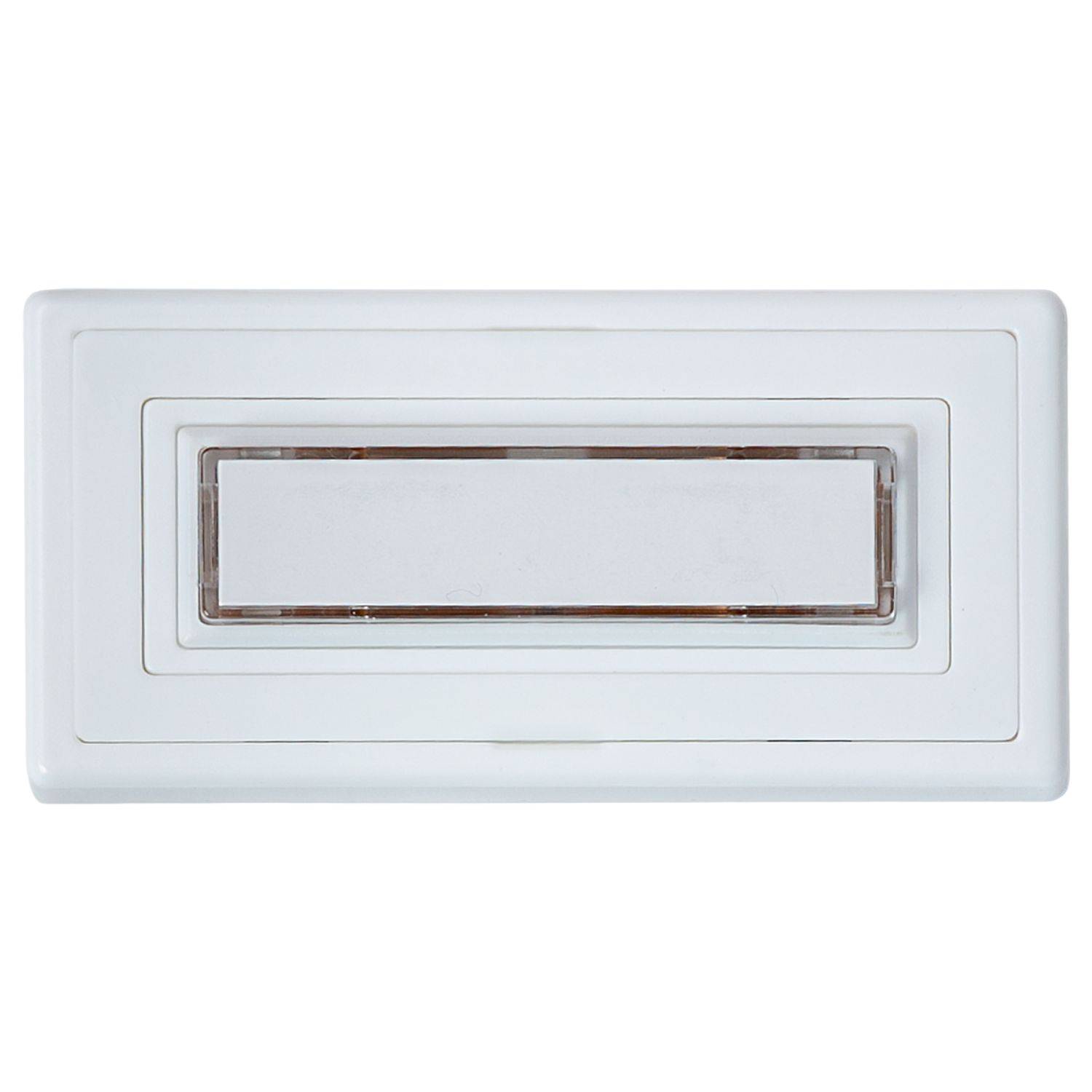 Klingel-Taster 1-Fach Aufputz Beleuchtet Weiß