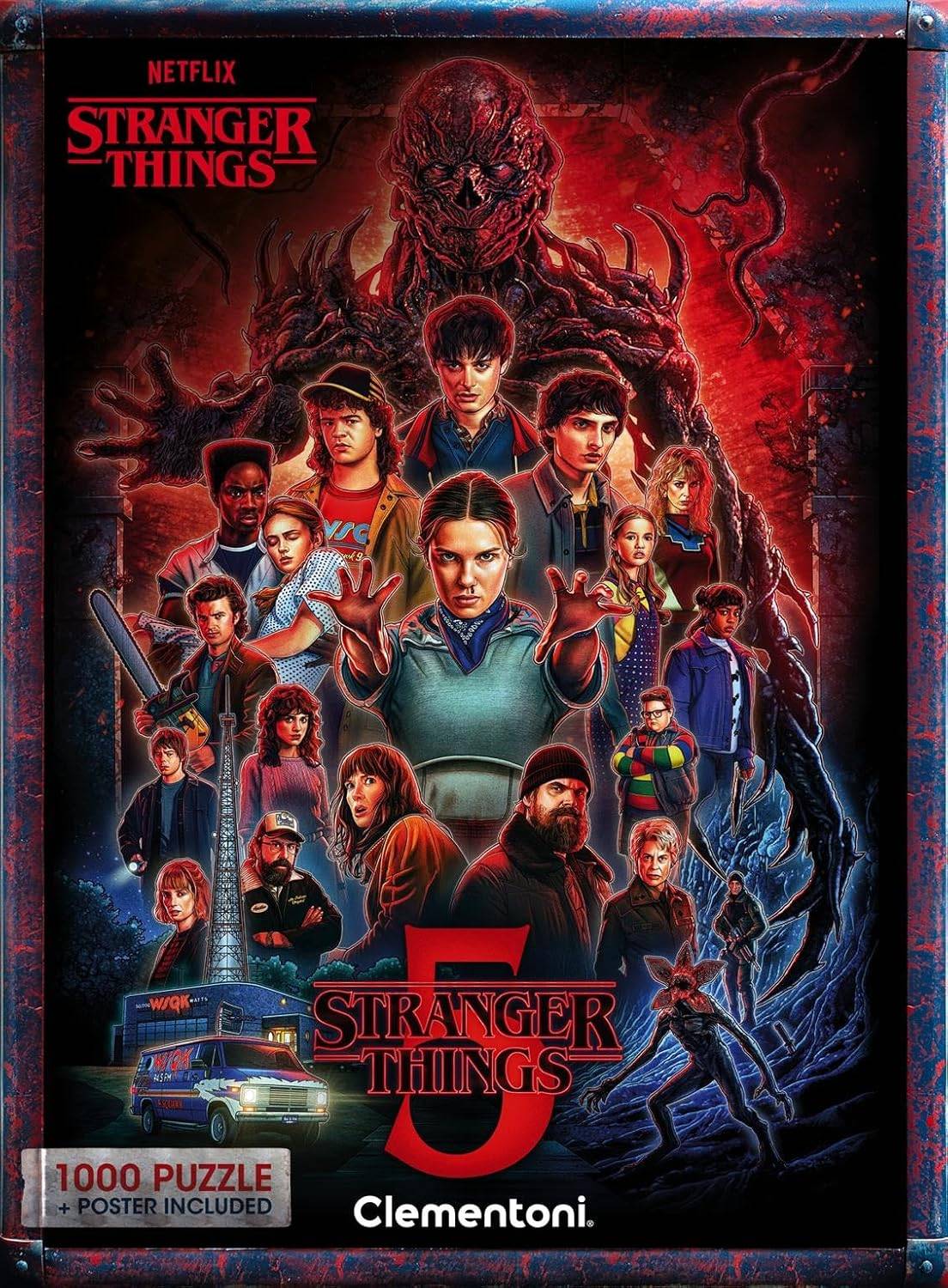 Clementoni 37096 - Stranger Things Teil 5 - 1000 Teile Puzzle