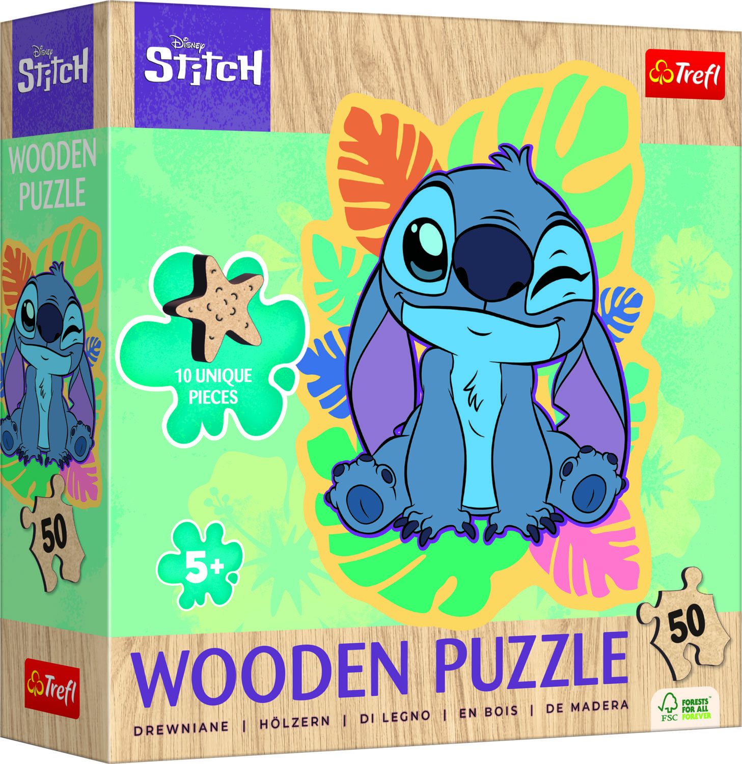 Trefl, Lilo & Stitch, 50 Teile Holzpuzzle