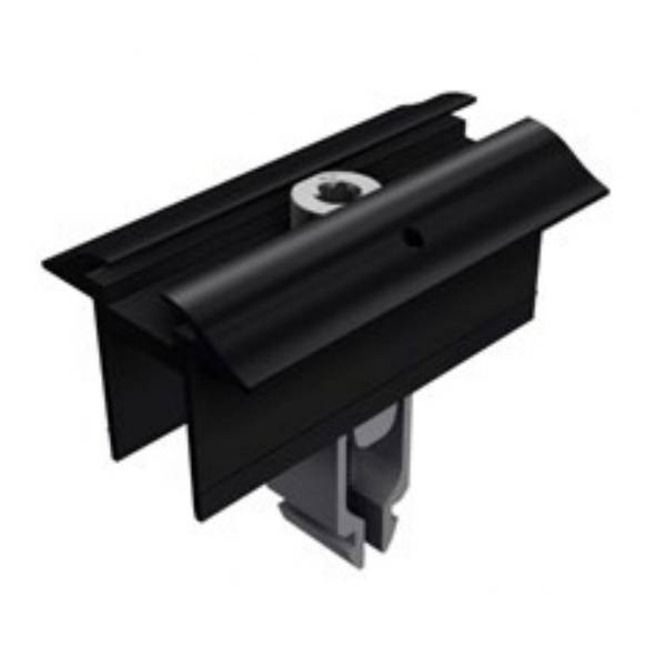 SL Rack Mittelklemme 28-45mm schwarz eloxiert mit Erdung