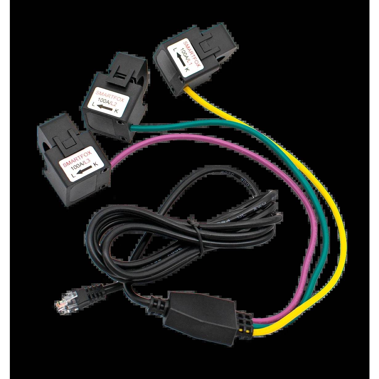 SMARTFOX Energiemanager, Pro 2, mit 3x100A-Stromwandlern, WLAN, LAN, Monitoring, 1 Stk.