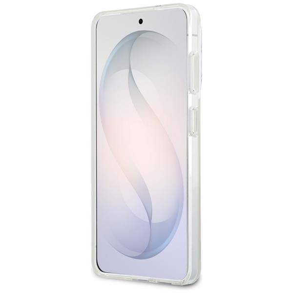 Hülle Karl Lagerfeld Galaxy S26 weiß MagSafe Katze Karl Seiten transparent