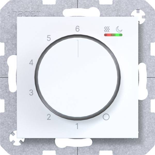 Hager Temp.regler WAN5011WG