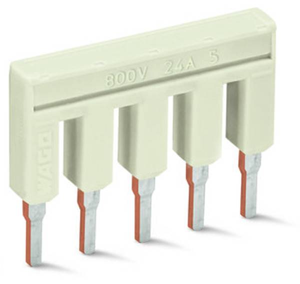 Wago Kammbrücke 2002-405 TOPJOB 5fach lichtgrau