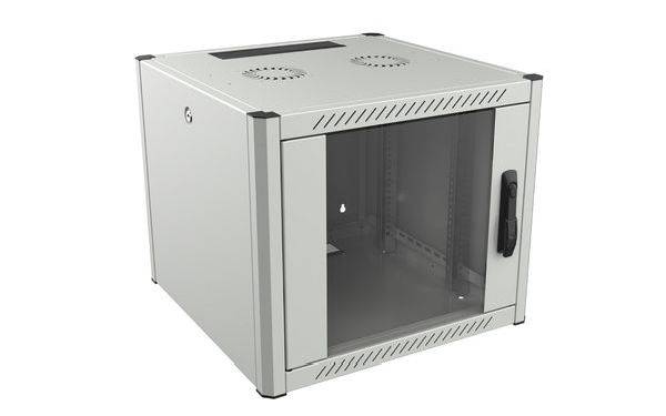 EcoDNT Wandschrank 19-Zoll WGH4507 BTH: 600x450x423mm 7HE RAL7035
