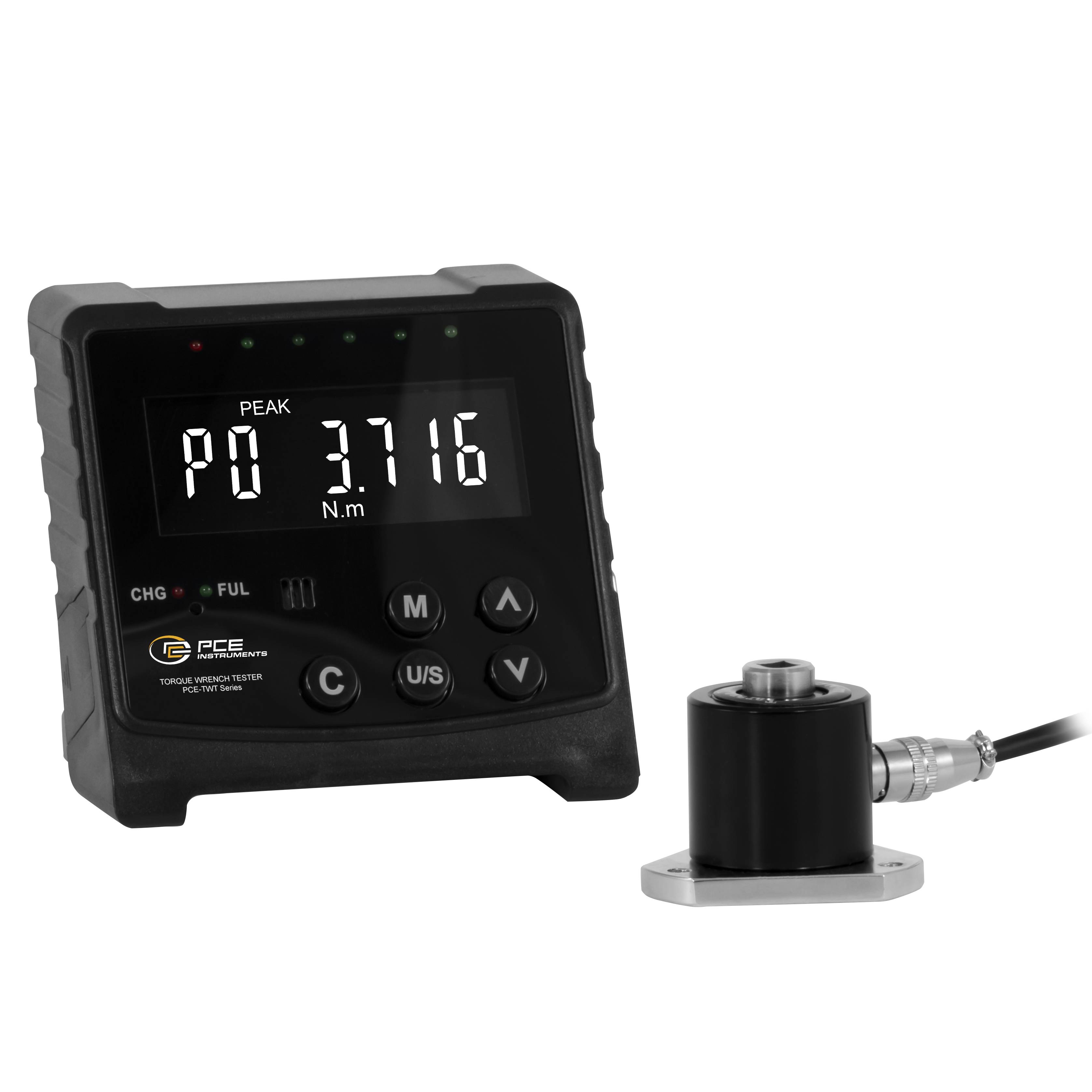 PCE Instruments Drehmomentmessgerät PCE-TWT 5NM zur Kalibrierung von Drehmomentsensoren |1/4 Zoll |0,5…5 Nm |Software