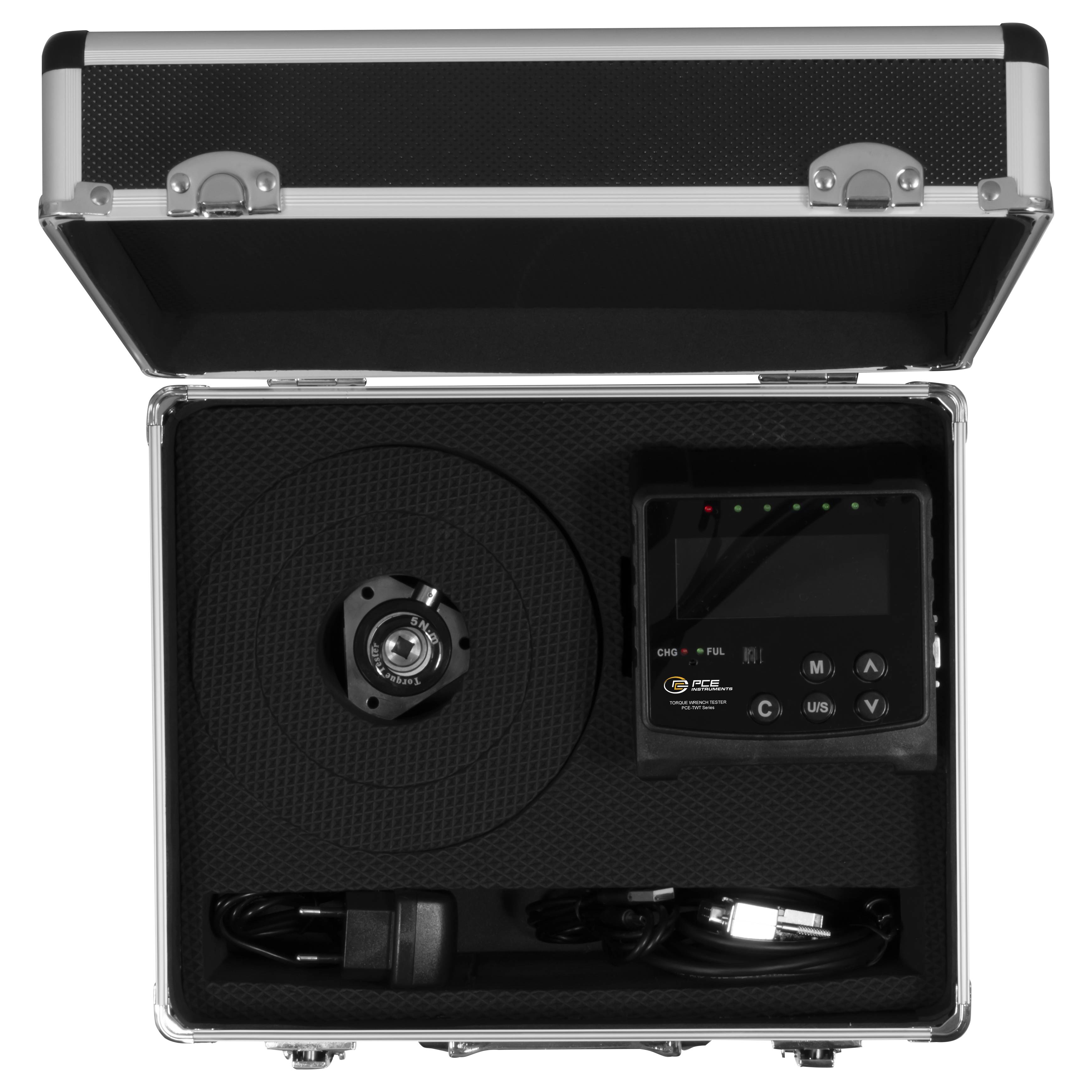 PCE Instruments Drehmomentmessgerät PCE-TWT 5NM zur Kalibrierung von Drehmomentsensoren |1/4 Zoll |0,5…5 Nm |Software