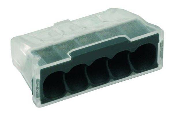 PROTEC.class Bügelschellen/Gegenwannen Steckklemme 5x0,5-2,5mm transparent PSK 5