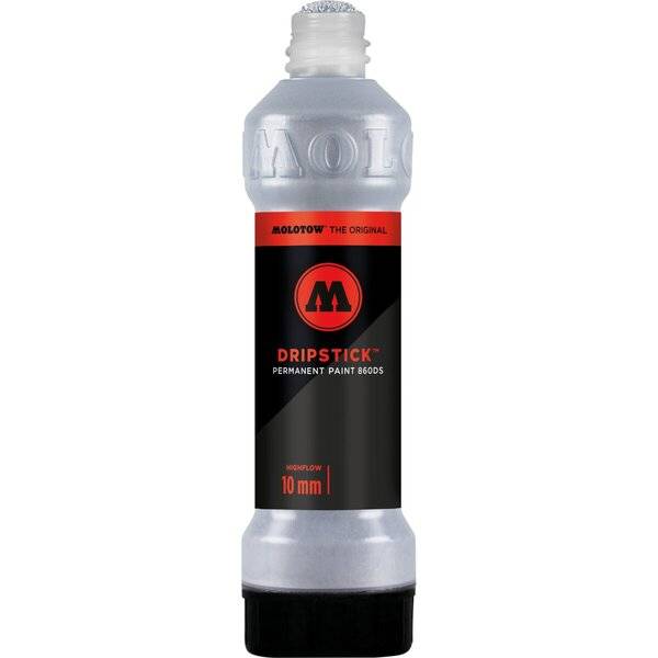 Dripstick Permanent Paint 860DS 70ml, chrom, Squeeze Bottle