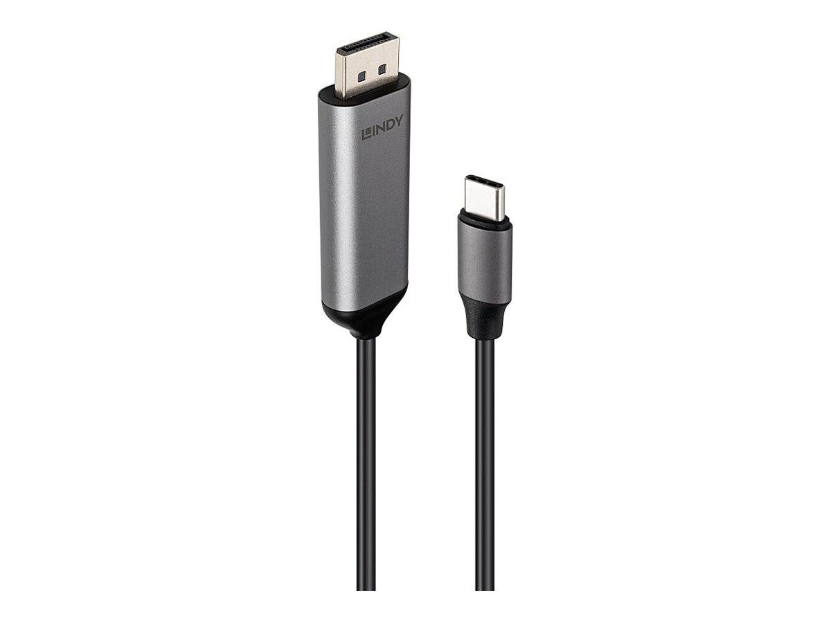 Lindy Adapterkabel - USB-C (M) zu DisplayPort (M)DisplayPort 1.4 - 1 m - 8K60Hz