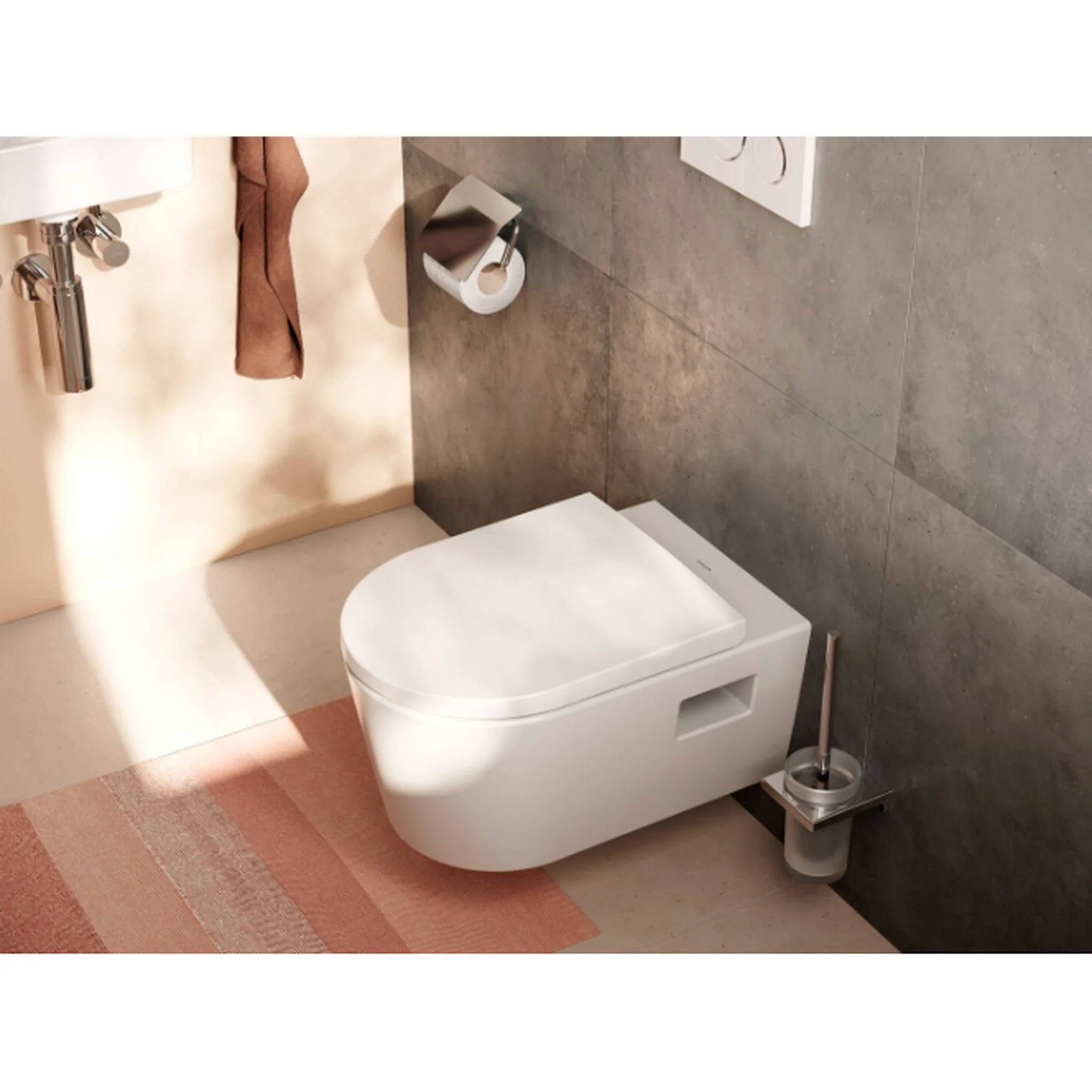 hansgrohe WC-Set hansgrohe EluPura Original S, WC-Sitz mit SoftClose und QuickRelease, 1 Stk.