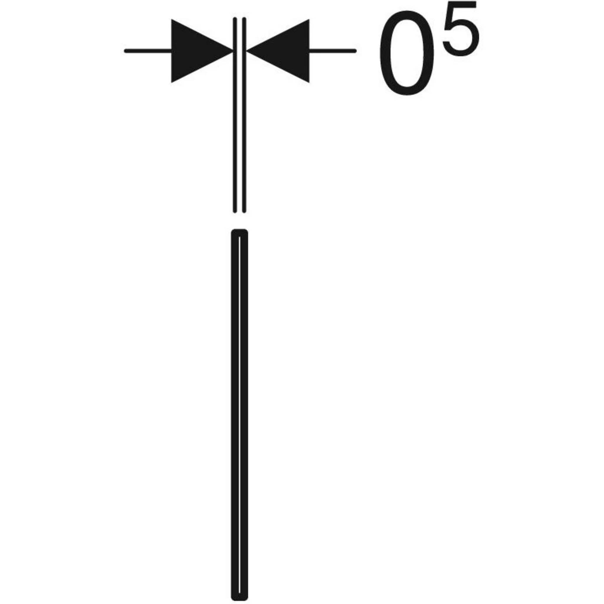 Geberit Schallschutzset für Waschtisch mit Schallschutzhuelsen, 1 Stk.