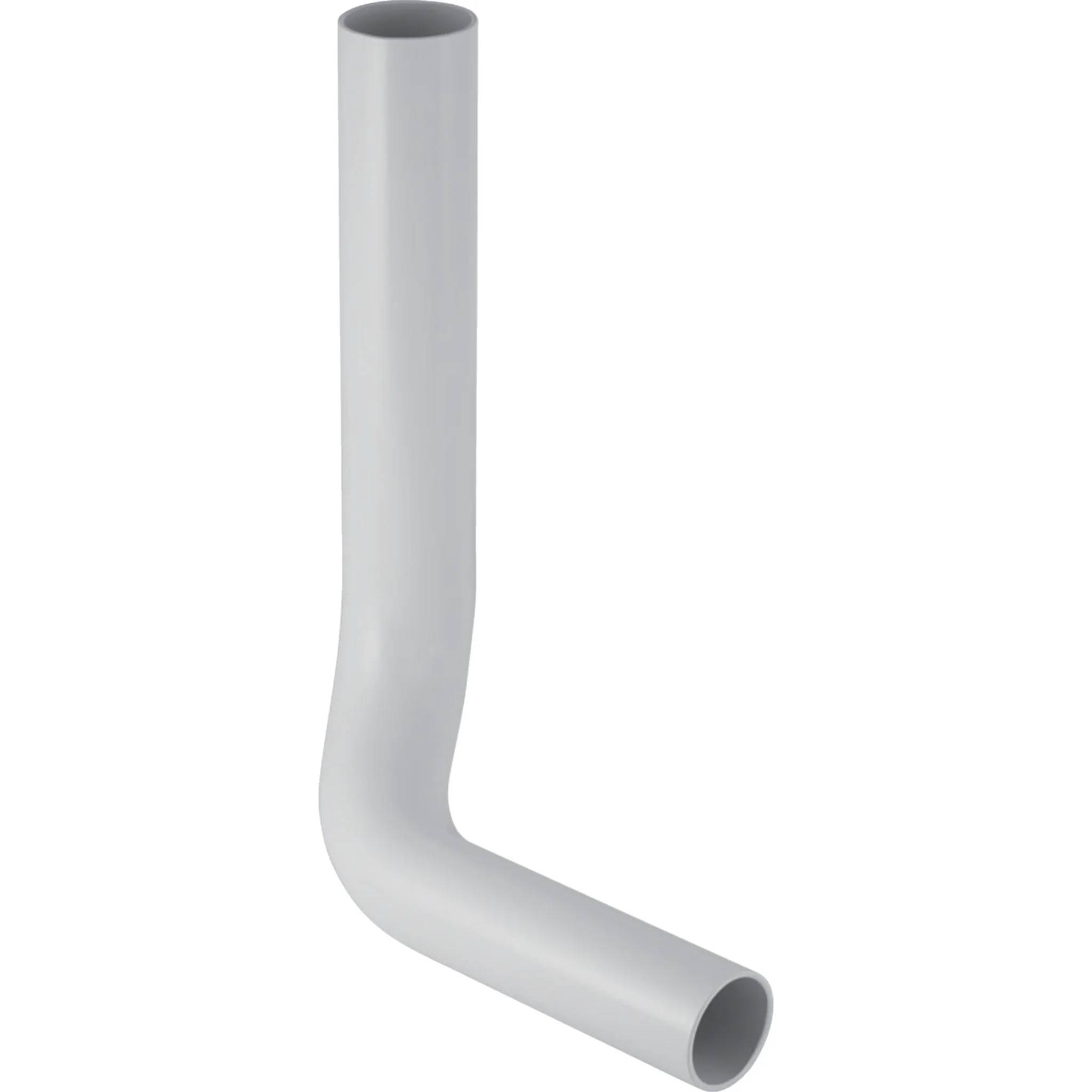 Geberit Spülbogen links gekroepft 90 Gr. DL4 weiss, 1 Stk.