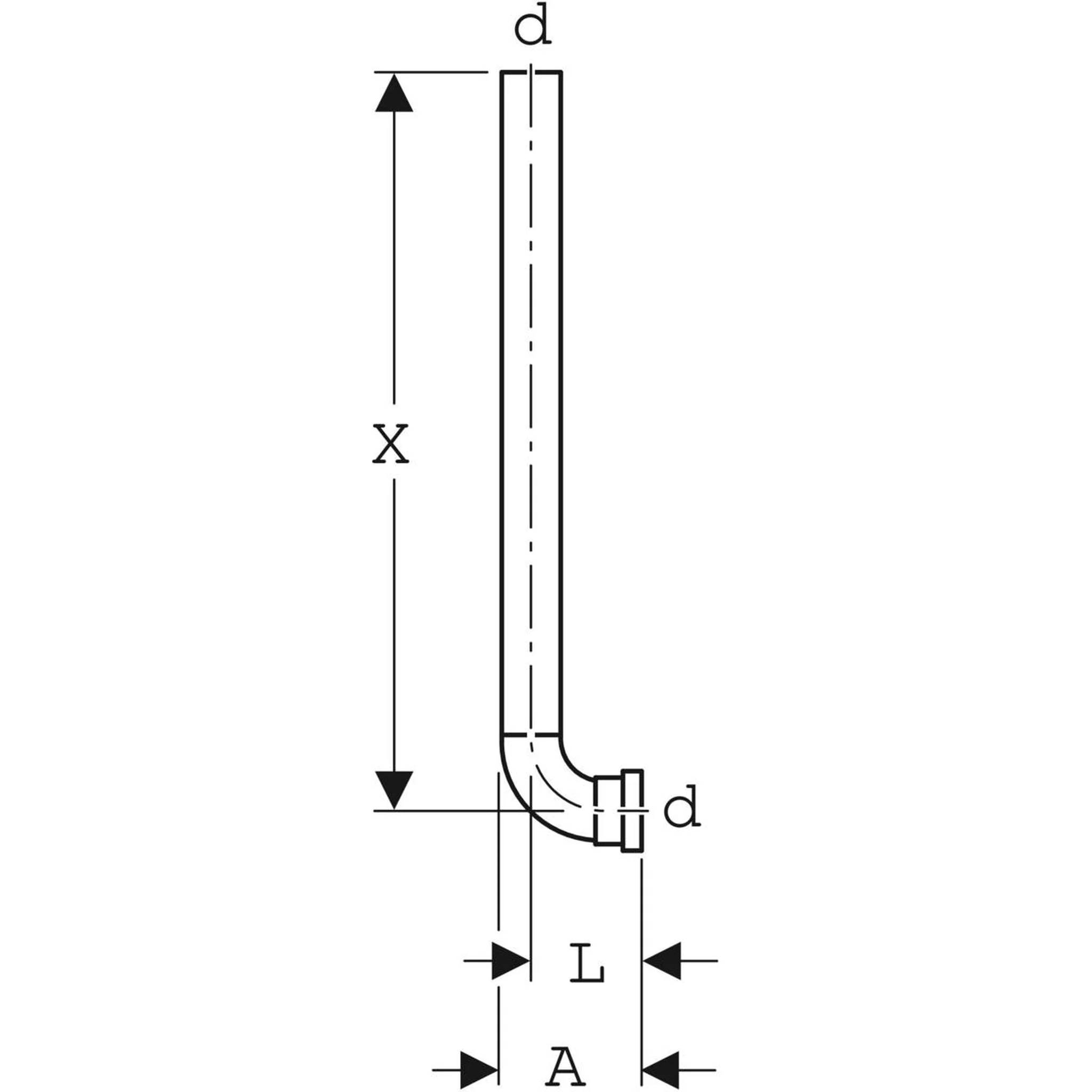 Geberit Spuelrohrzwischenstueck d32 x 32mm, 1 Stk.