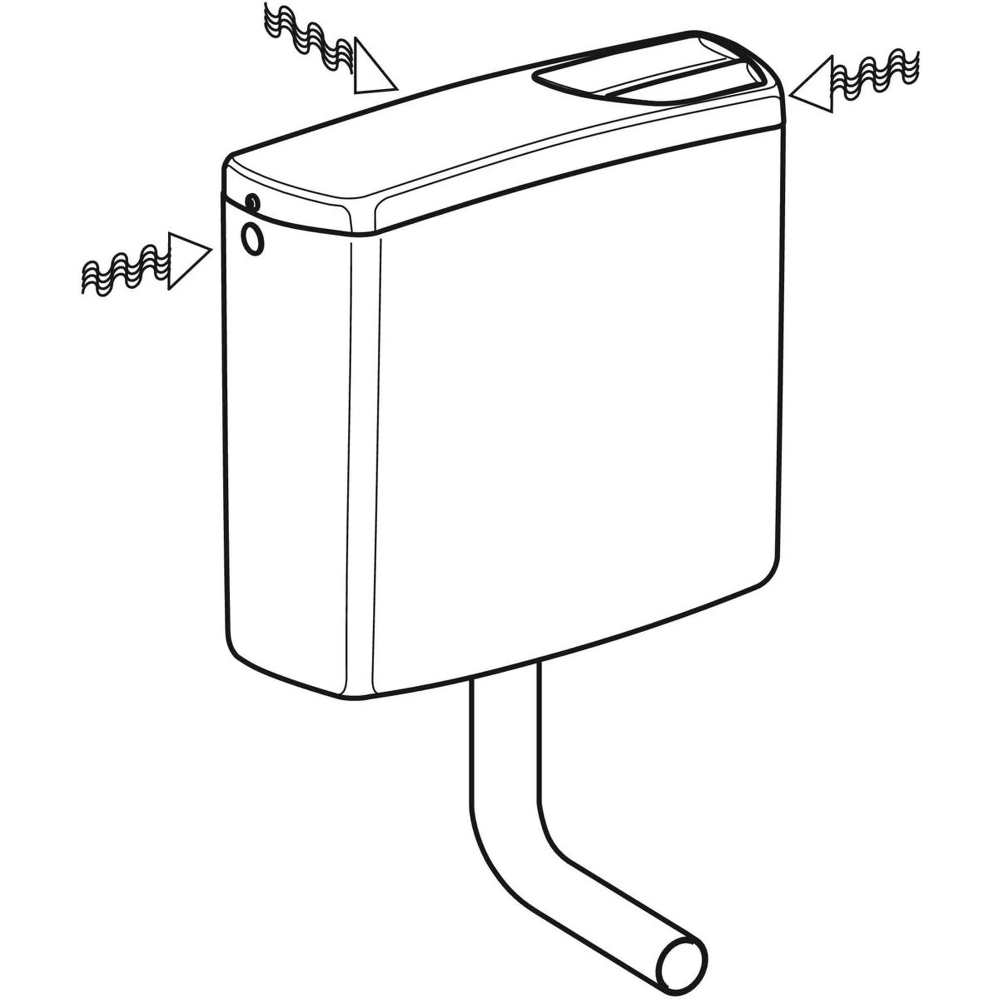 Geberit Spülkasten AP140, 2-Mengen weiss, verschraubt, 1 Stk.
