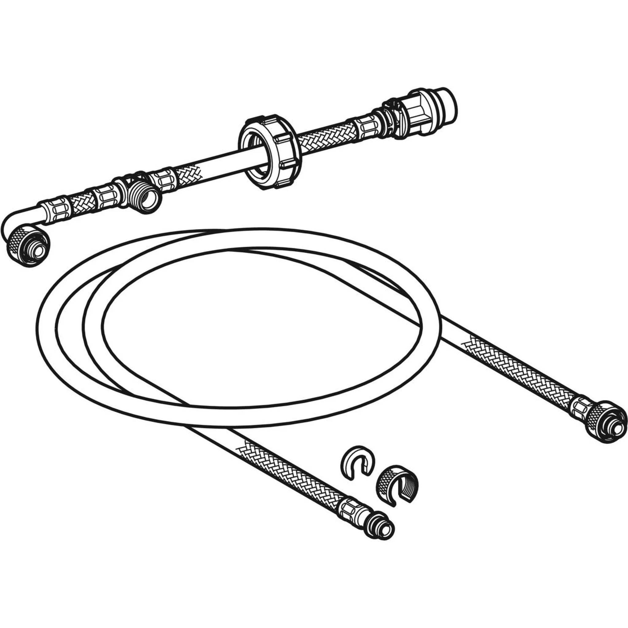 Geberit Wasseranschluss-Set AqC Sela 5,0cm für UP-SPK Kappa (UP200) H98cm, 1 Stk.