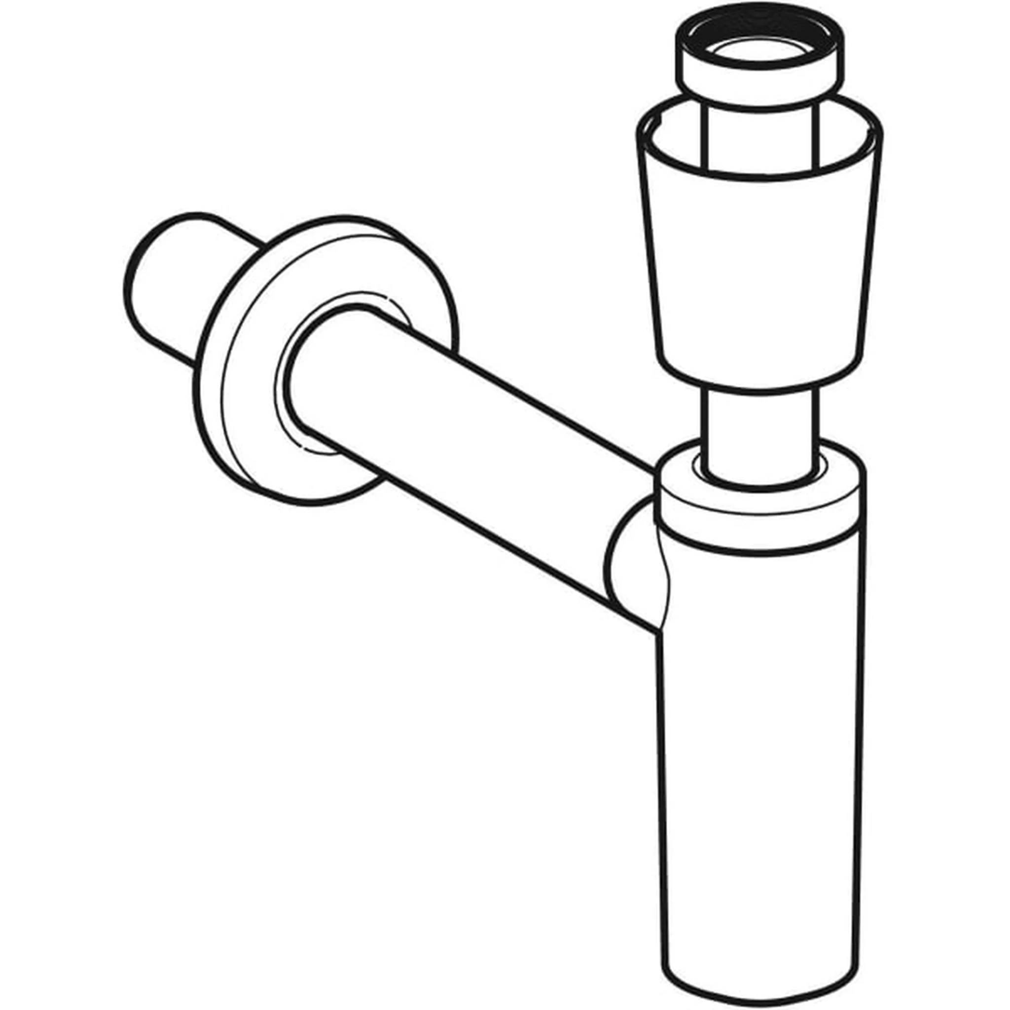 Geberit Direktsiphon für Waschtisch in PP d 40, weiss 151035, 1 Stk.