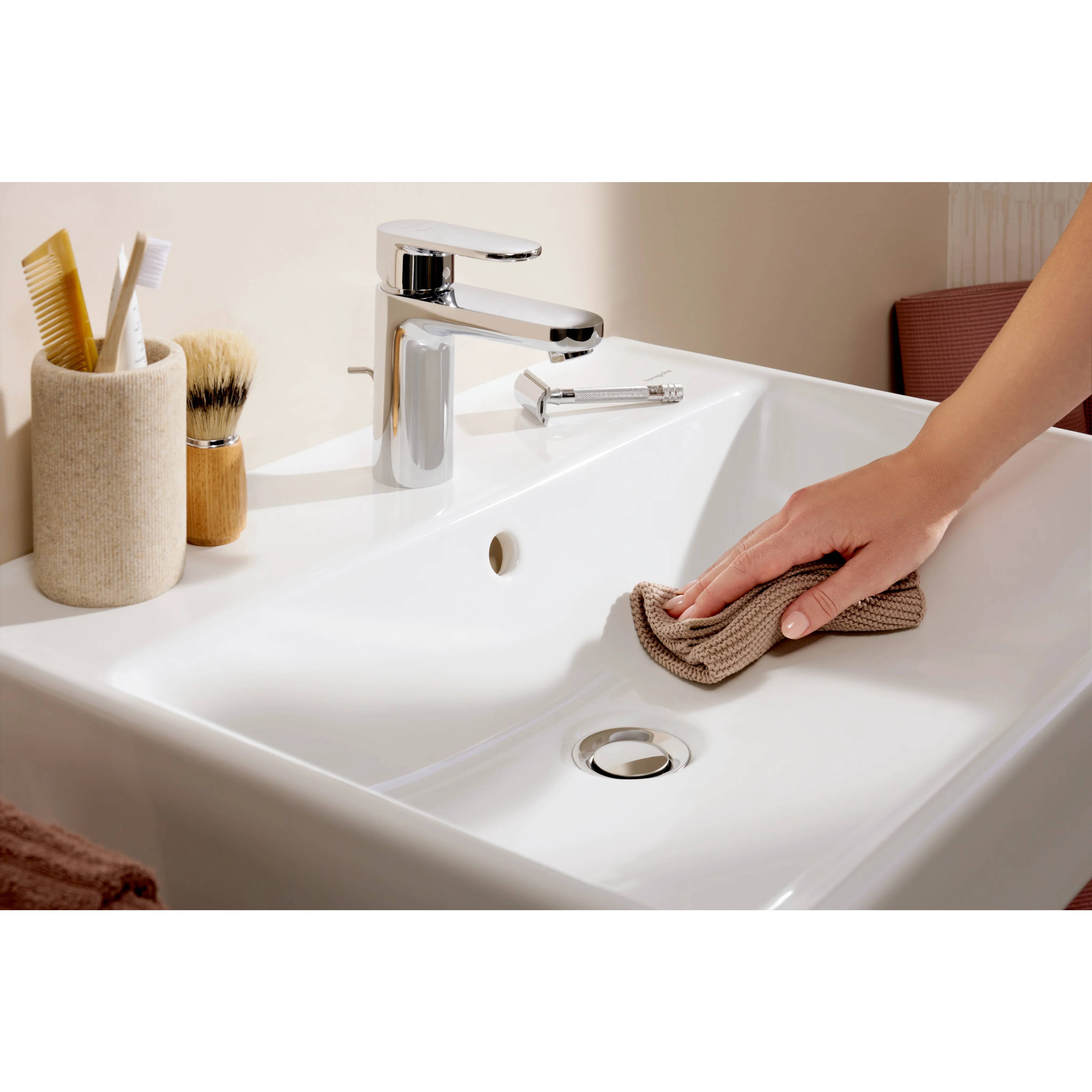 hansgrohe Xanuia Q Waschtisch 600/480 mit Hahnloch und Überlauf, Weiß, 1 Stk.