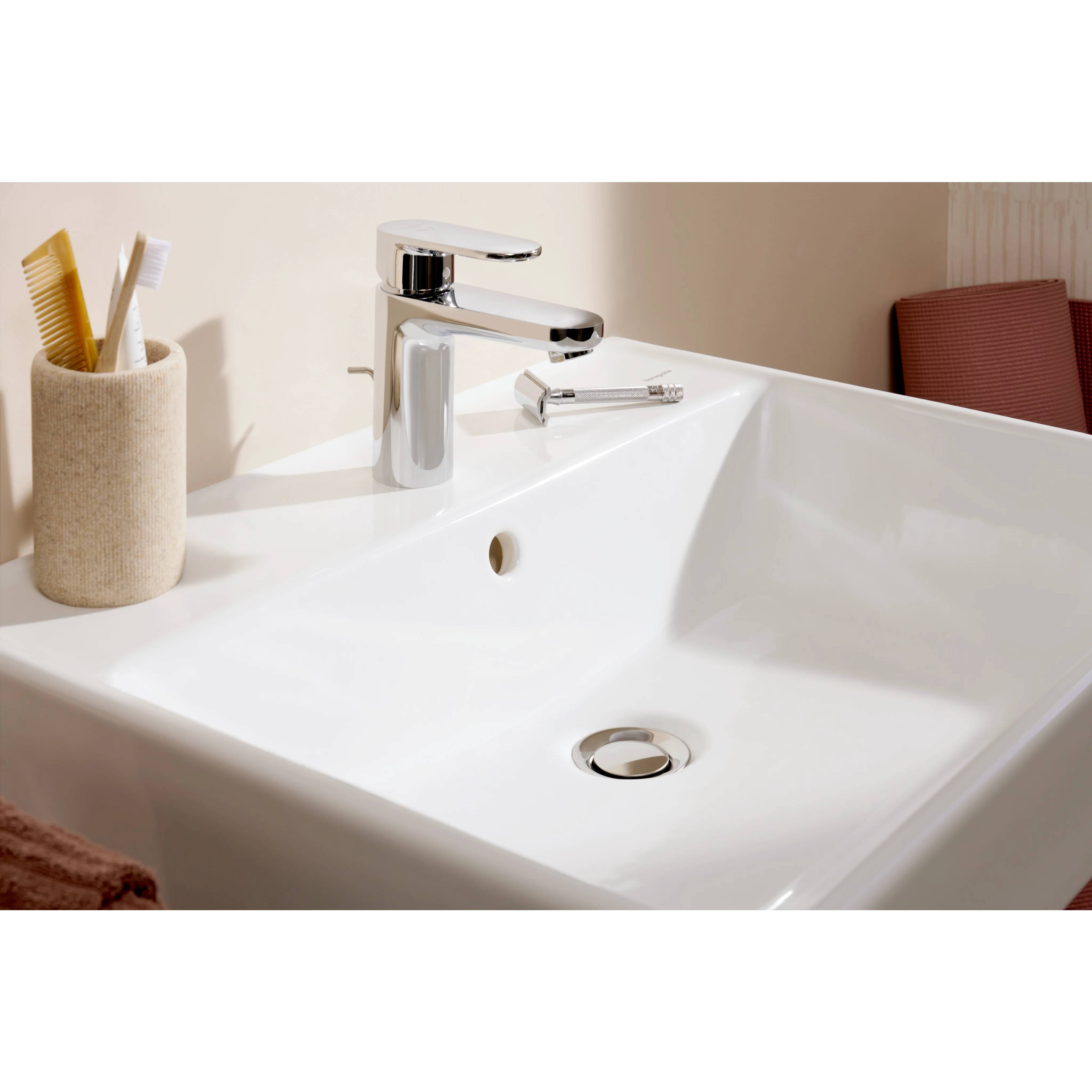 hansgrohe Xanuia Q Waschtisch 600/480 mit Hahnloch und Überlauf, Weiß, 1 Stk.