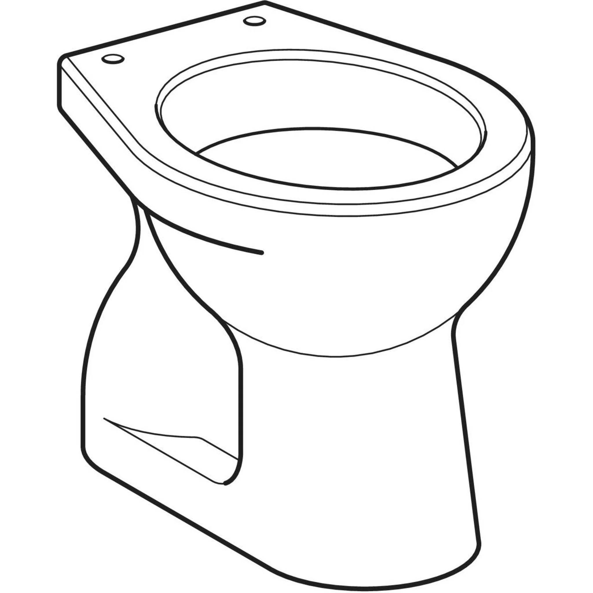 Geberit Vita Stand-WC Flachspüler, Abgang vertikal, 1 Stk.