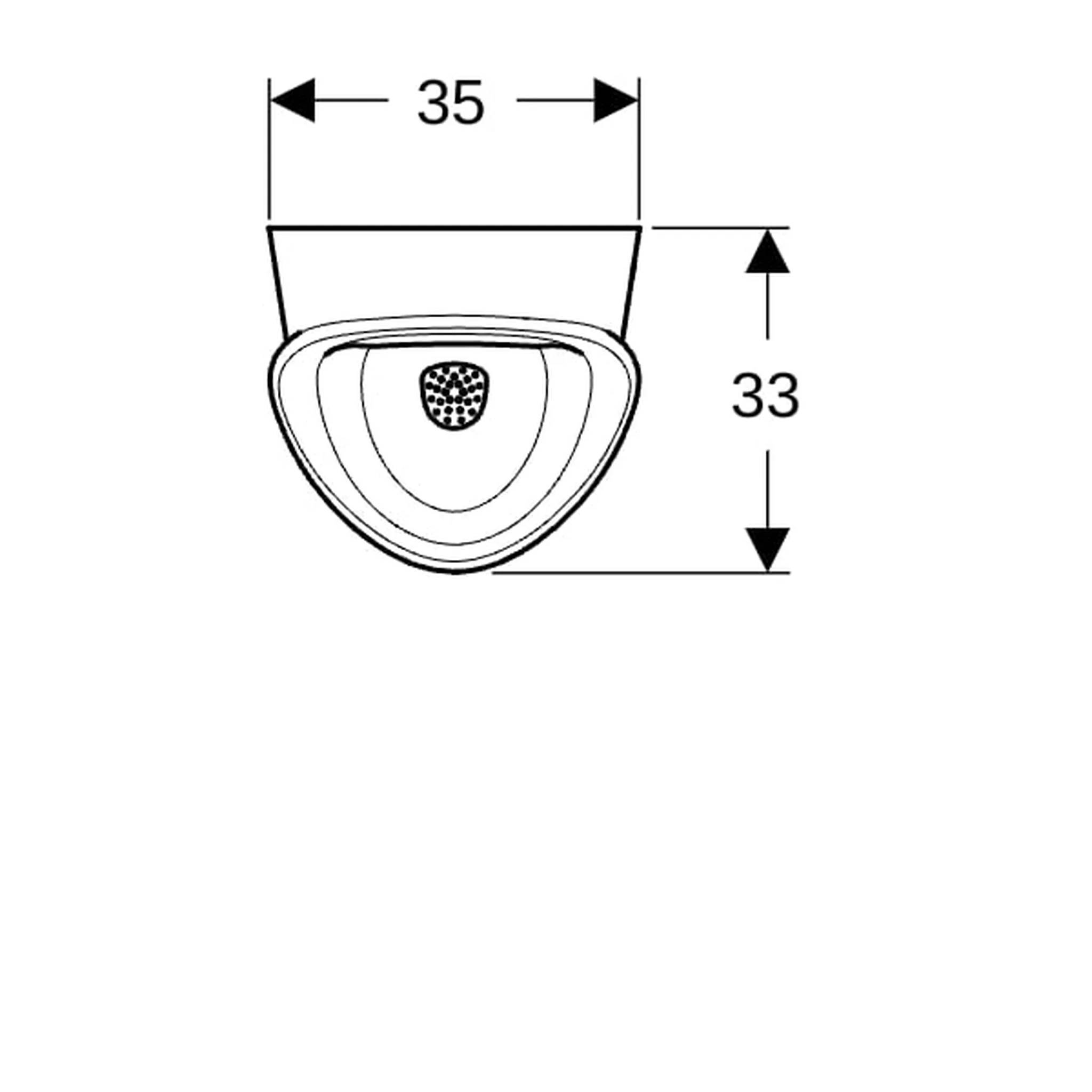 Geberit Renova M Urinal Zulauf hinten, Abgang hinten oder unten, 1 Stk.