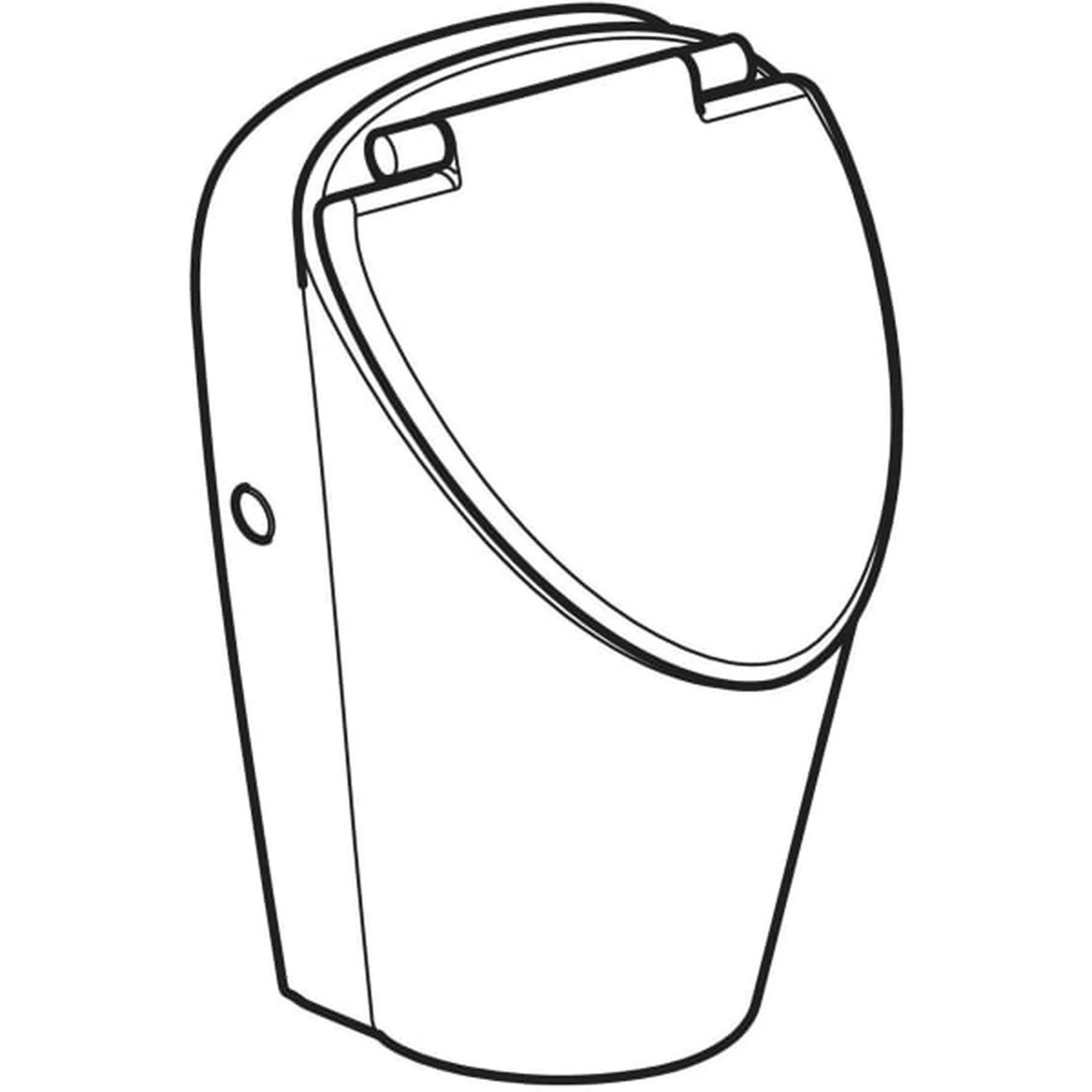 Geberit Renova S Urinal mit Deckel Zulauf hinten, Abgang hinten oder unten, 1 Stk.