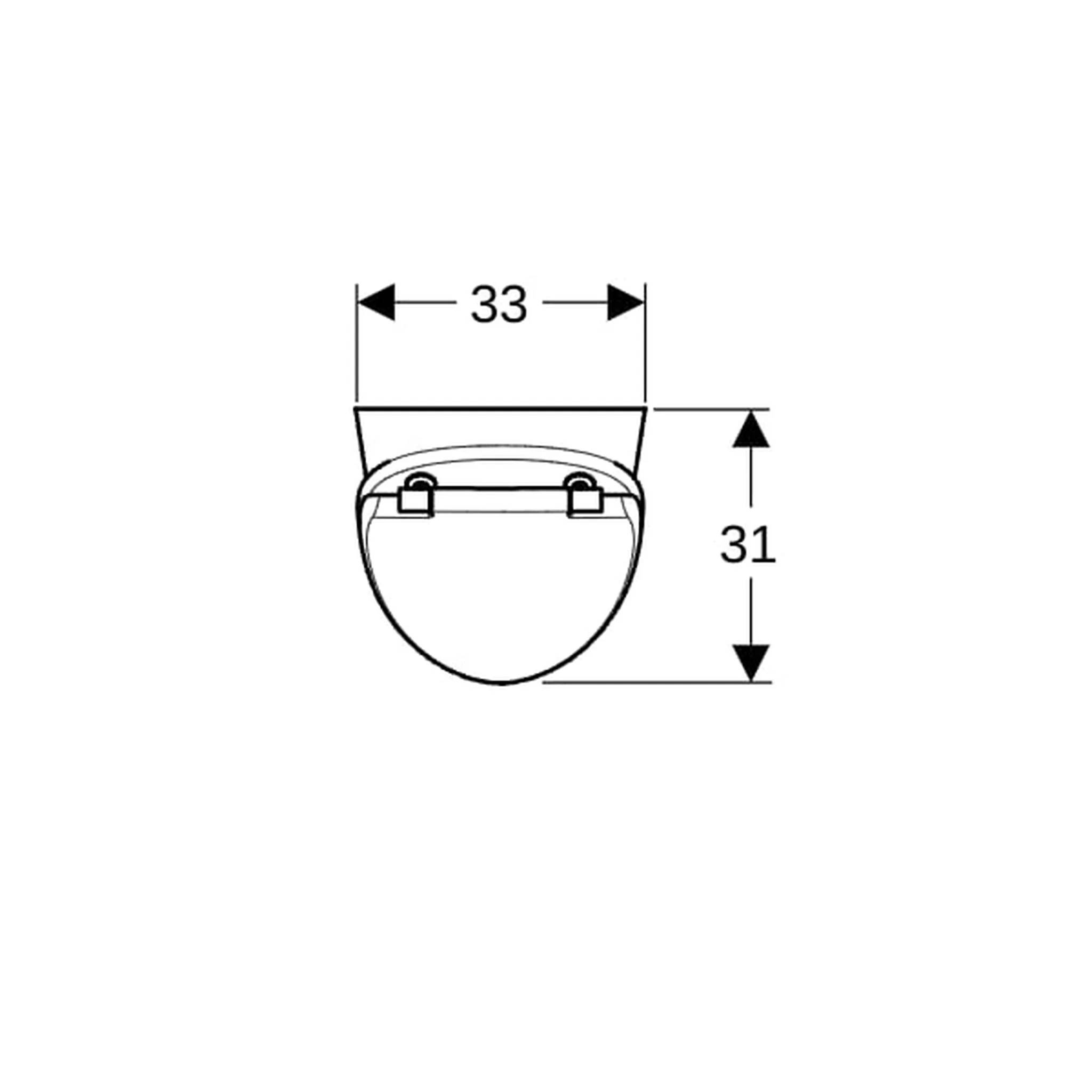 Geberit Renova S Urinal mit Deckel Zulauf hinten, Abgang hinten oder unten, 1 Stk.