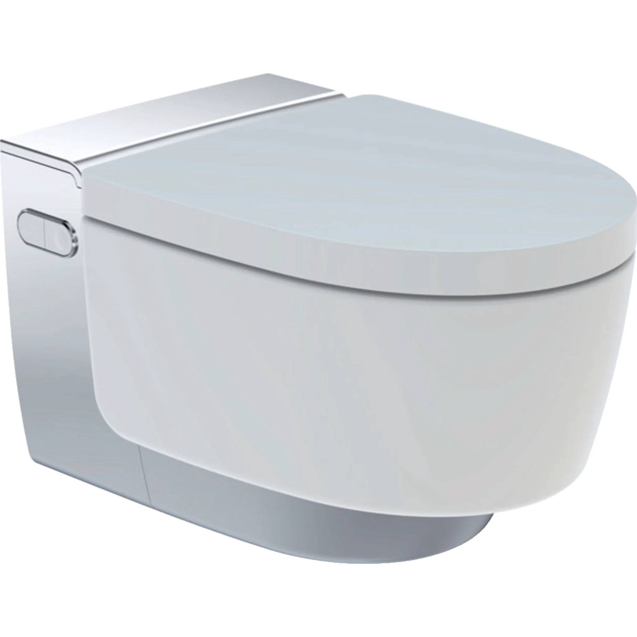 Geberit AquaClean Mera Comfort, Wand-WC glanzchrom, Komplettanlage, 1 Stk.