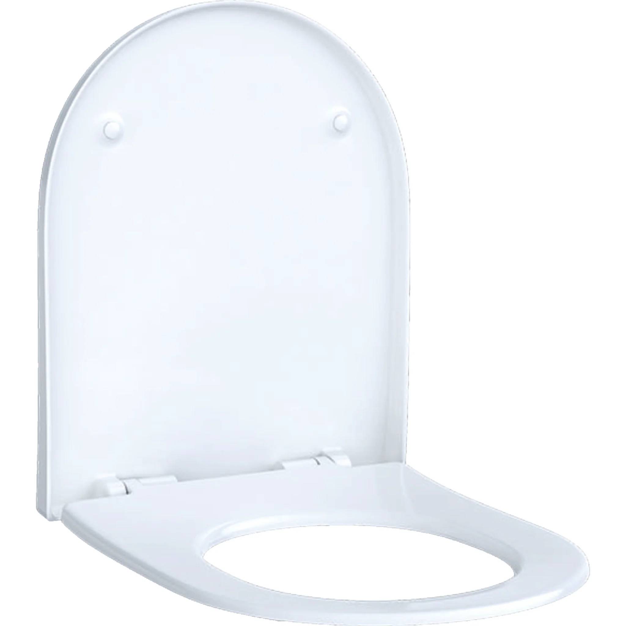 Geberit Acanto WC-Sitz Slim Wrap over antibakt Scharn verchr m Absenk. Quickr, 1 Stk.
