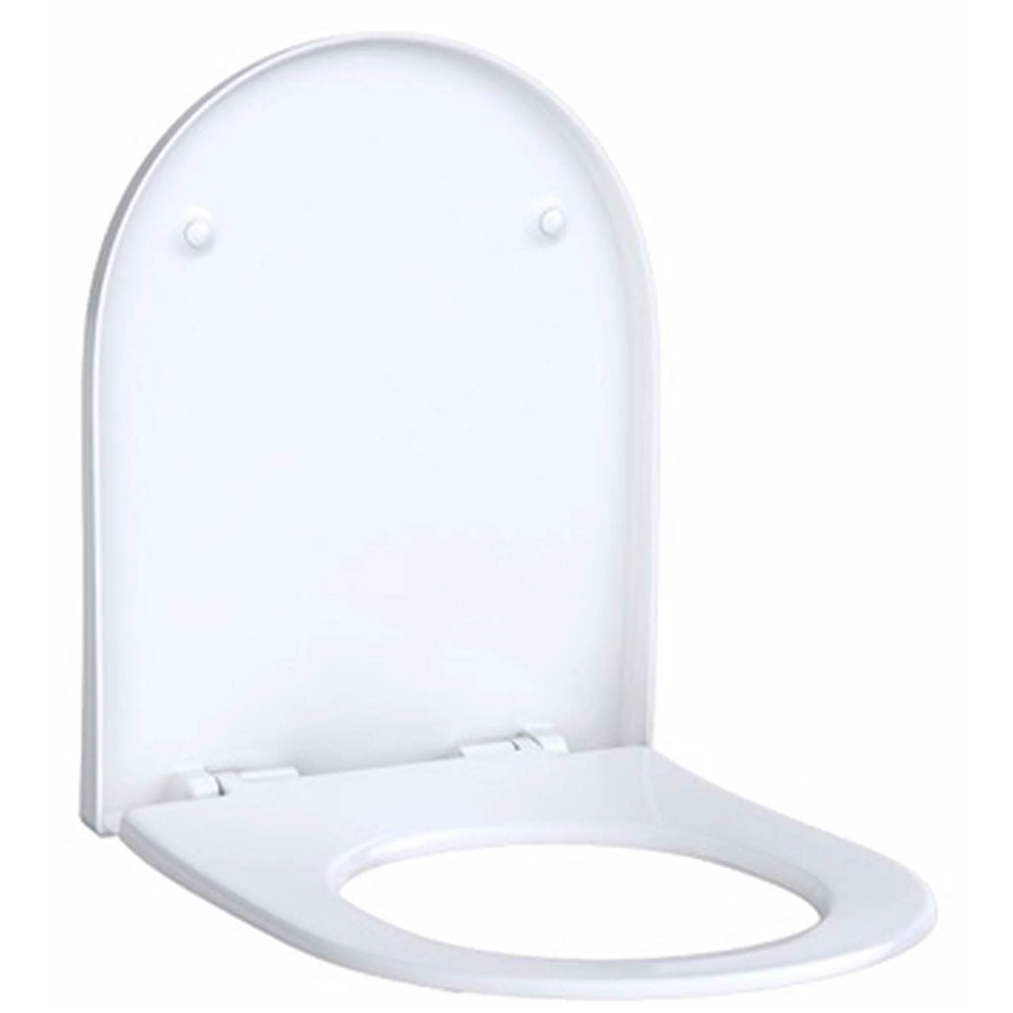 Geberit Acanto WC-Sitz Slim Wrap over antibakt Scharn verchr m Absenk. Quickr, 1 Stk.
