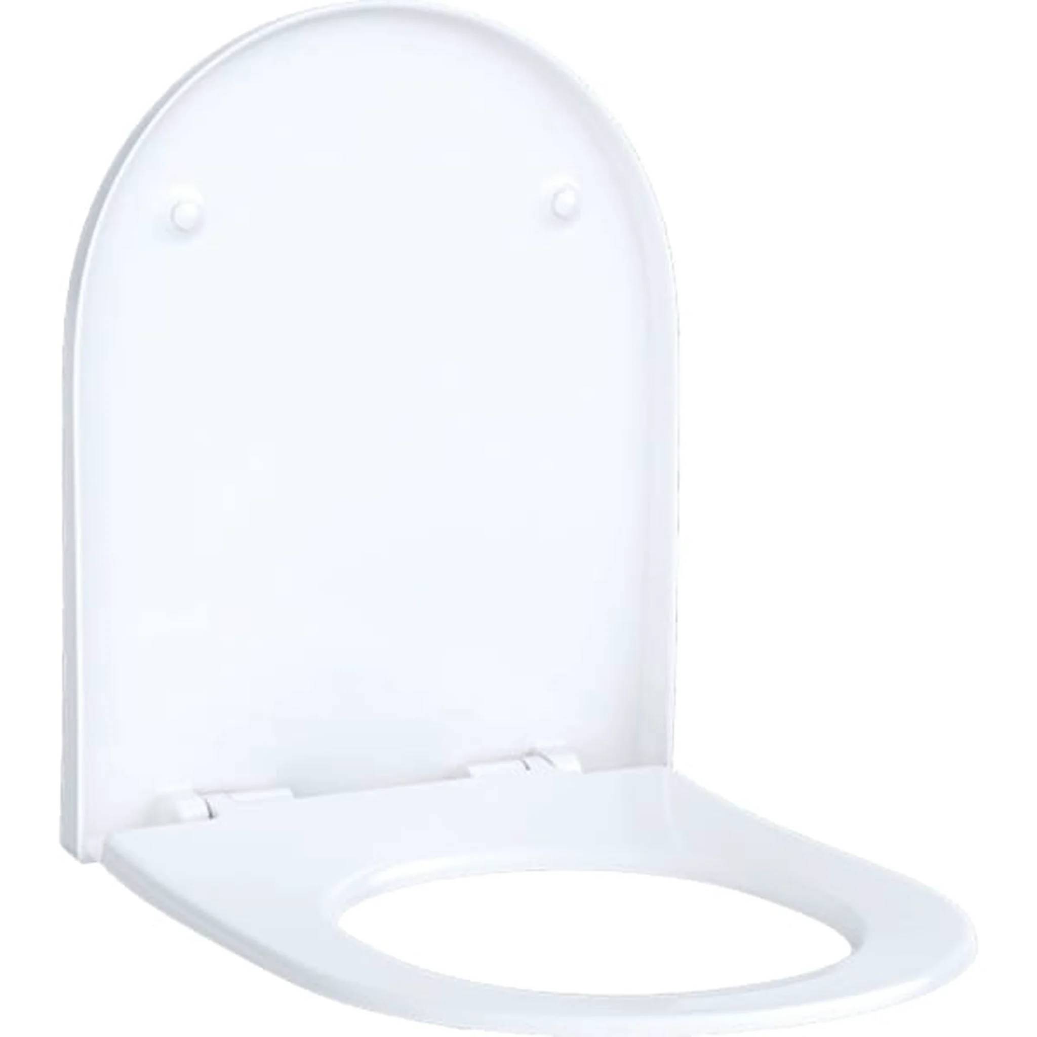 Geberit Acanto WC-Sitz Slim Wrap over antibakt Scharn verchr m Absenk. Quickr, 1 Stk.