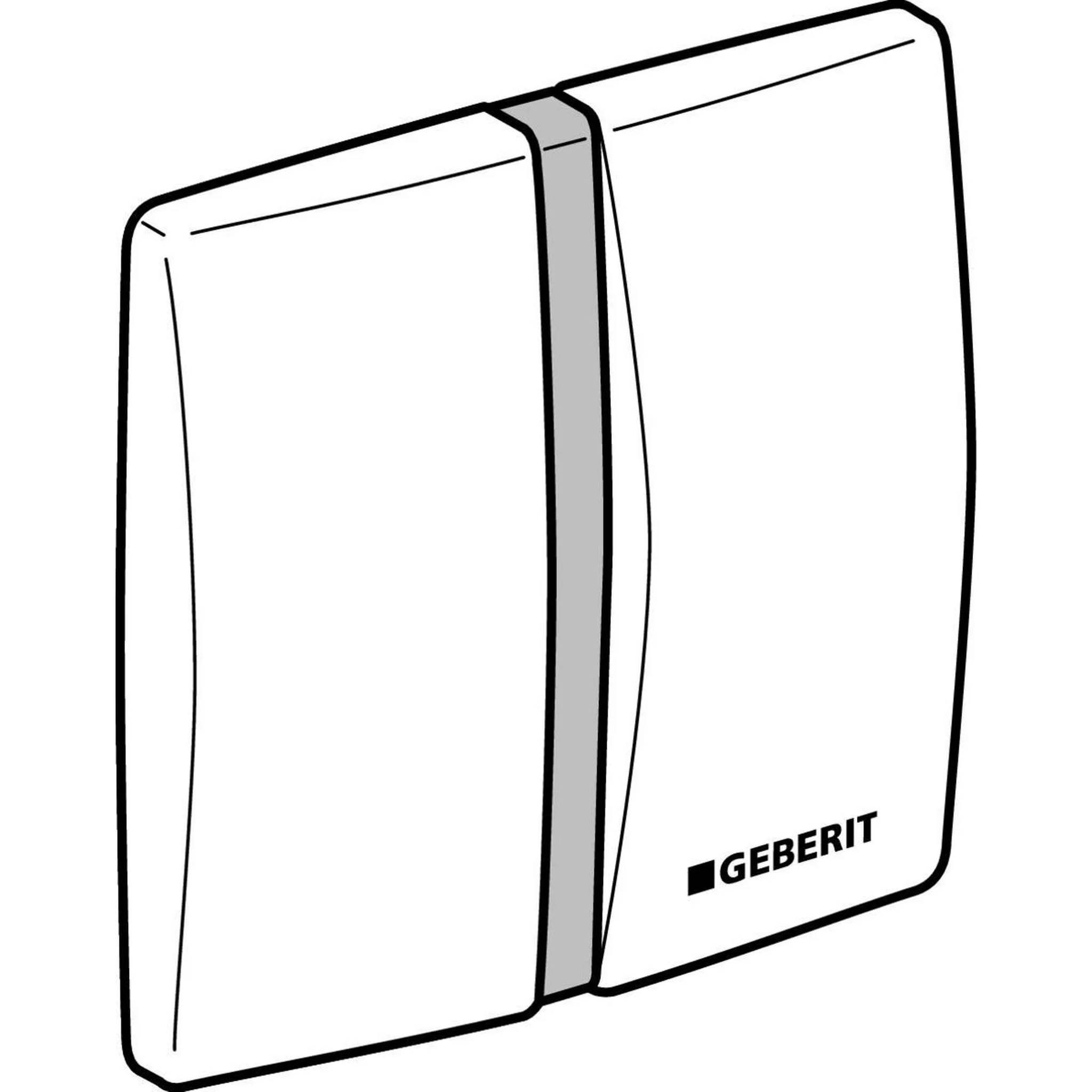 Geberit UR-Abdeckplatte Highline IR mattverchromt, 1 Stk.