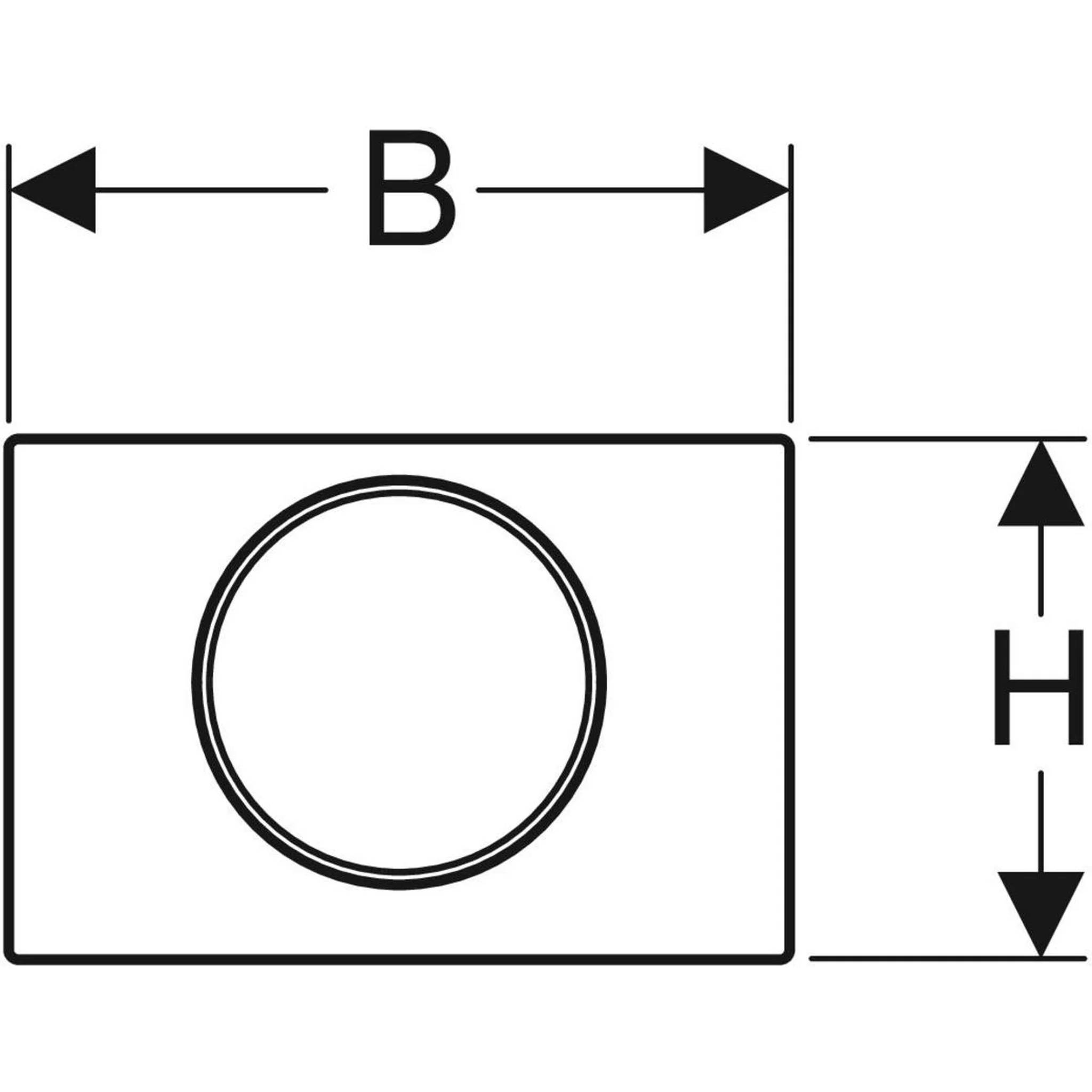 Geberit Betätigungsplatte Sigma10 Spuel/Stop Edelstahl gebuerstet, round, 1 Stk.