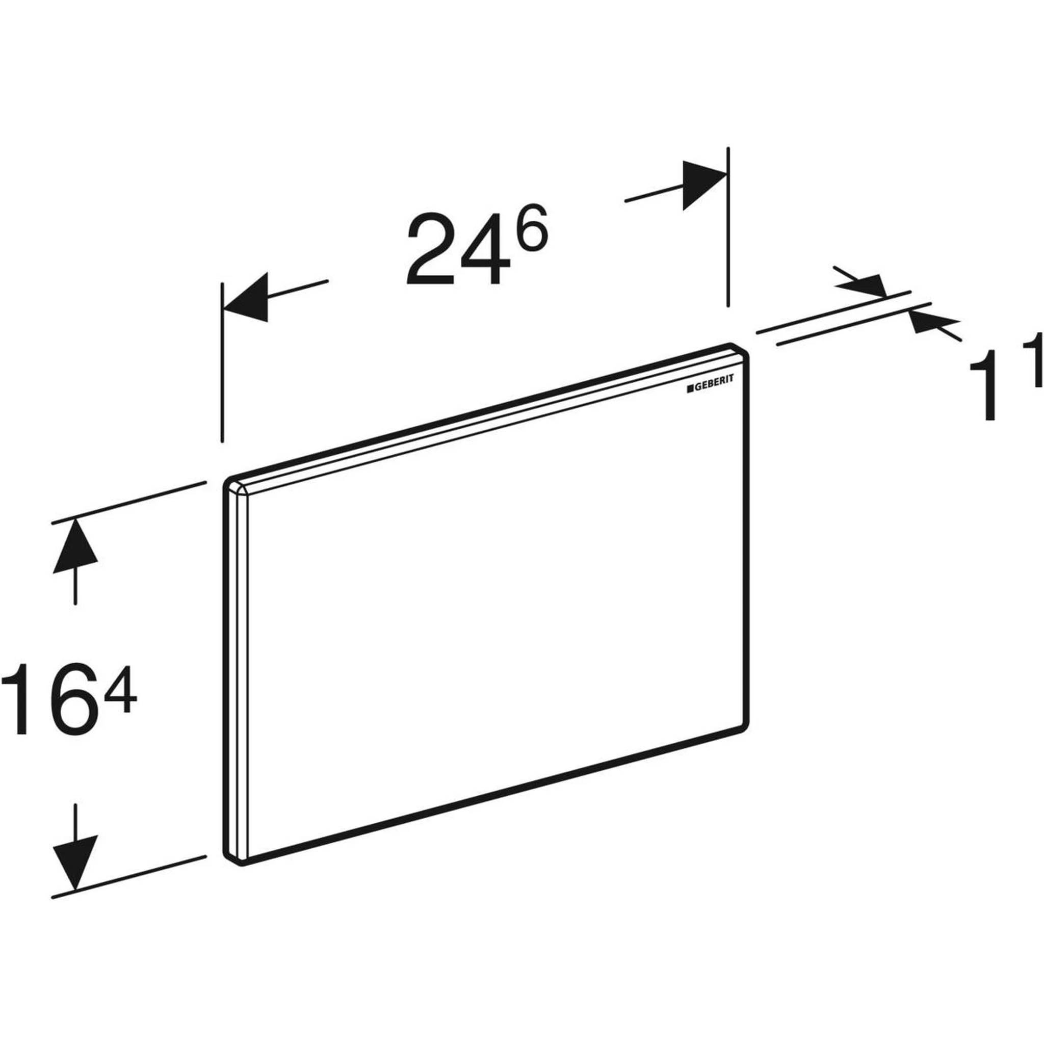 Geberit Abdeckplatte Sigma Kunststoff, weiss, 1 Stk.