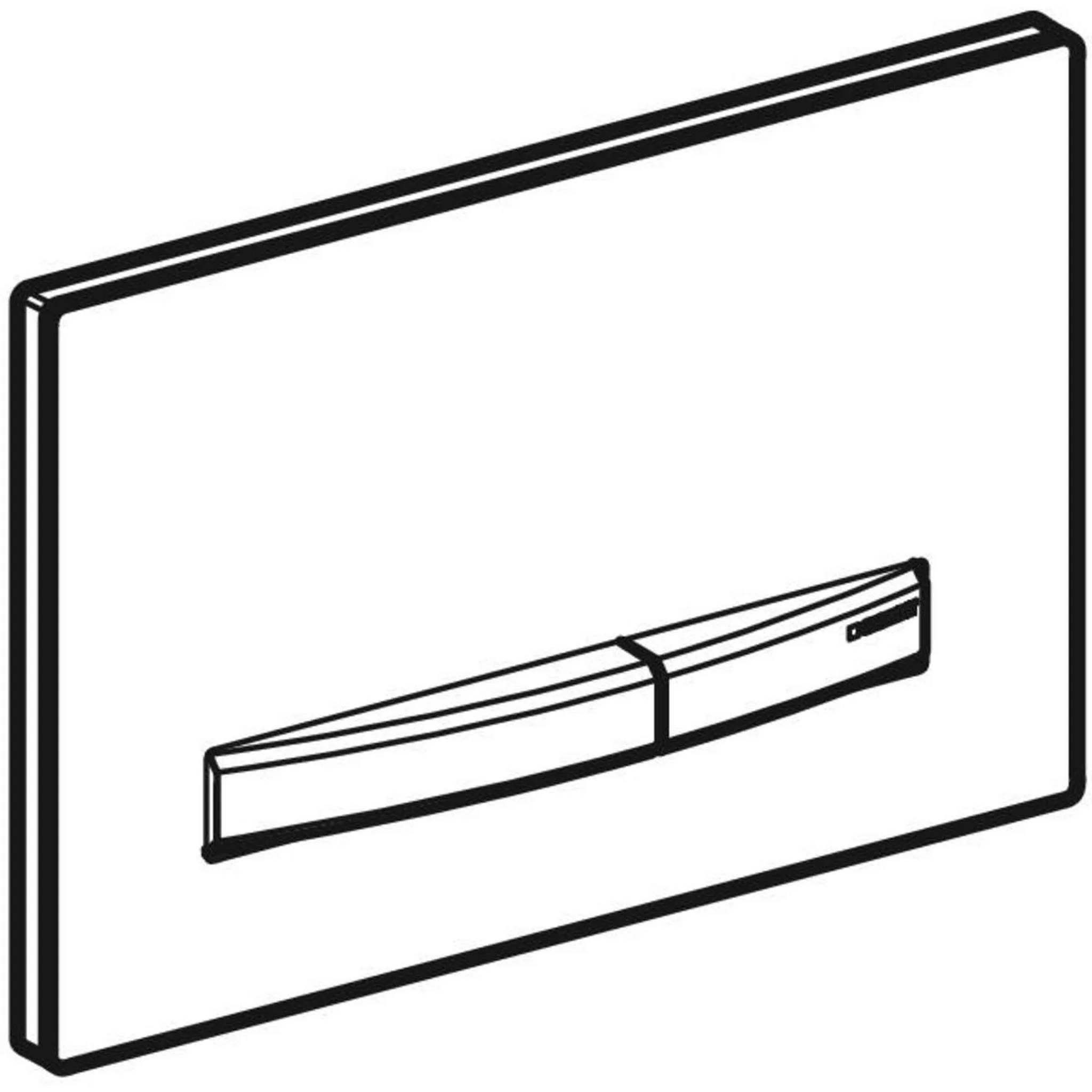 Geberit Betätigungsplatte Sigma50 2-Mengen glanzchrom, square, 1 Stk.