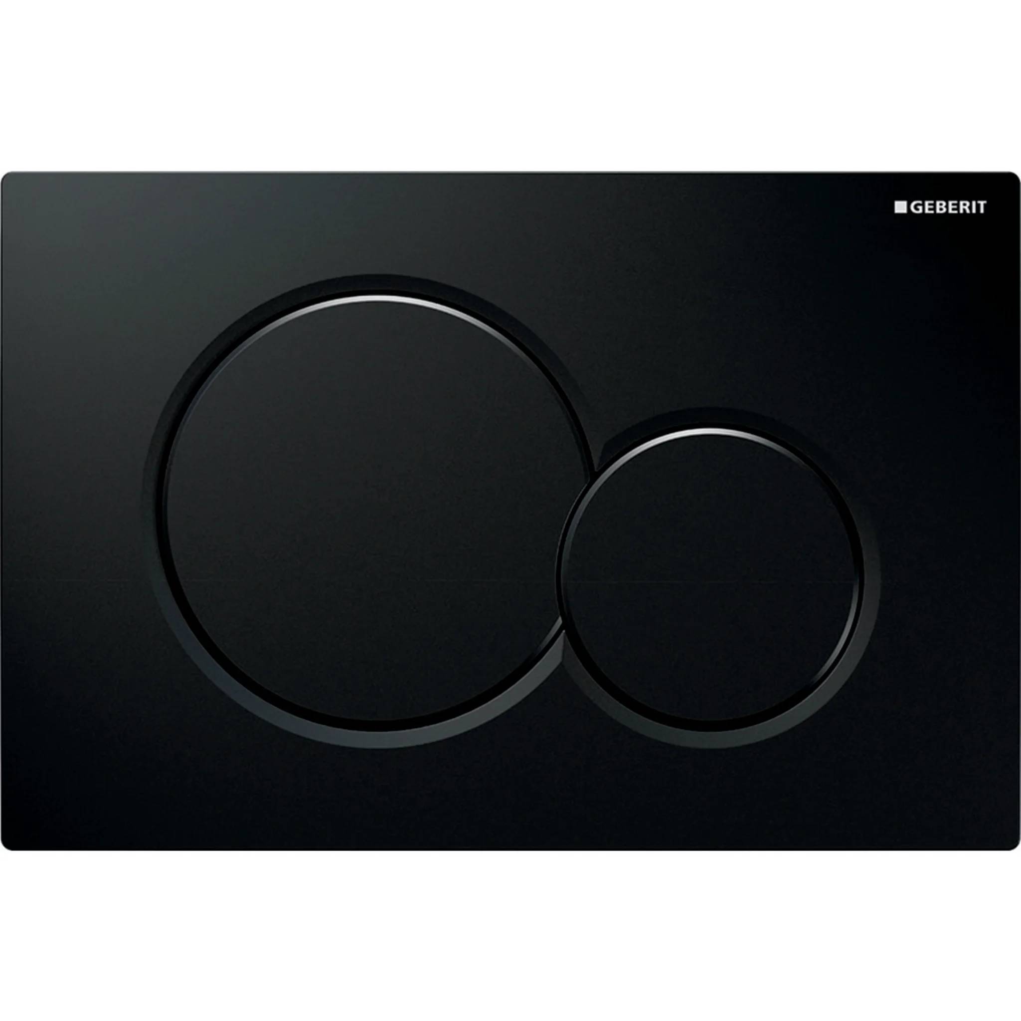 Geberit Betätigungsplatte Sigma01, 2-Mengen schwarz, round, 1 Stk.