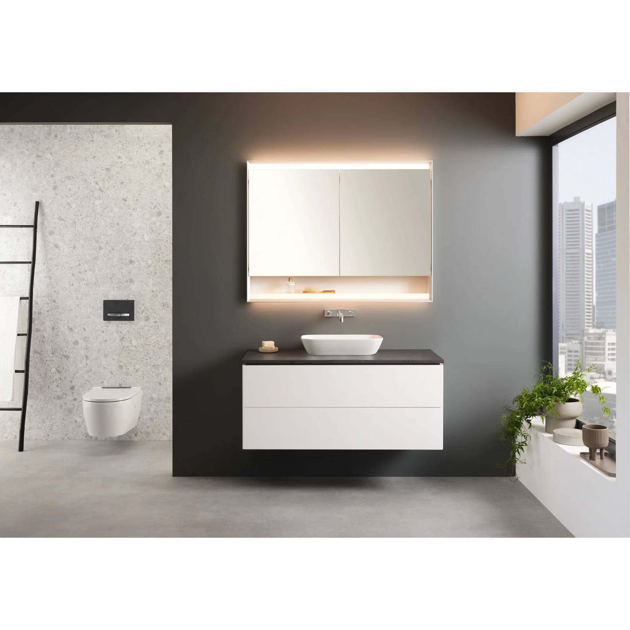 Geberit Betätigungsplatte Sigma50 2-Mengen mustang-schiefer, square, 1 Stk.