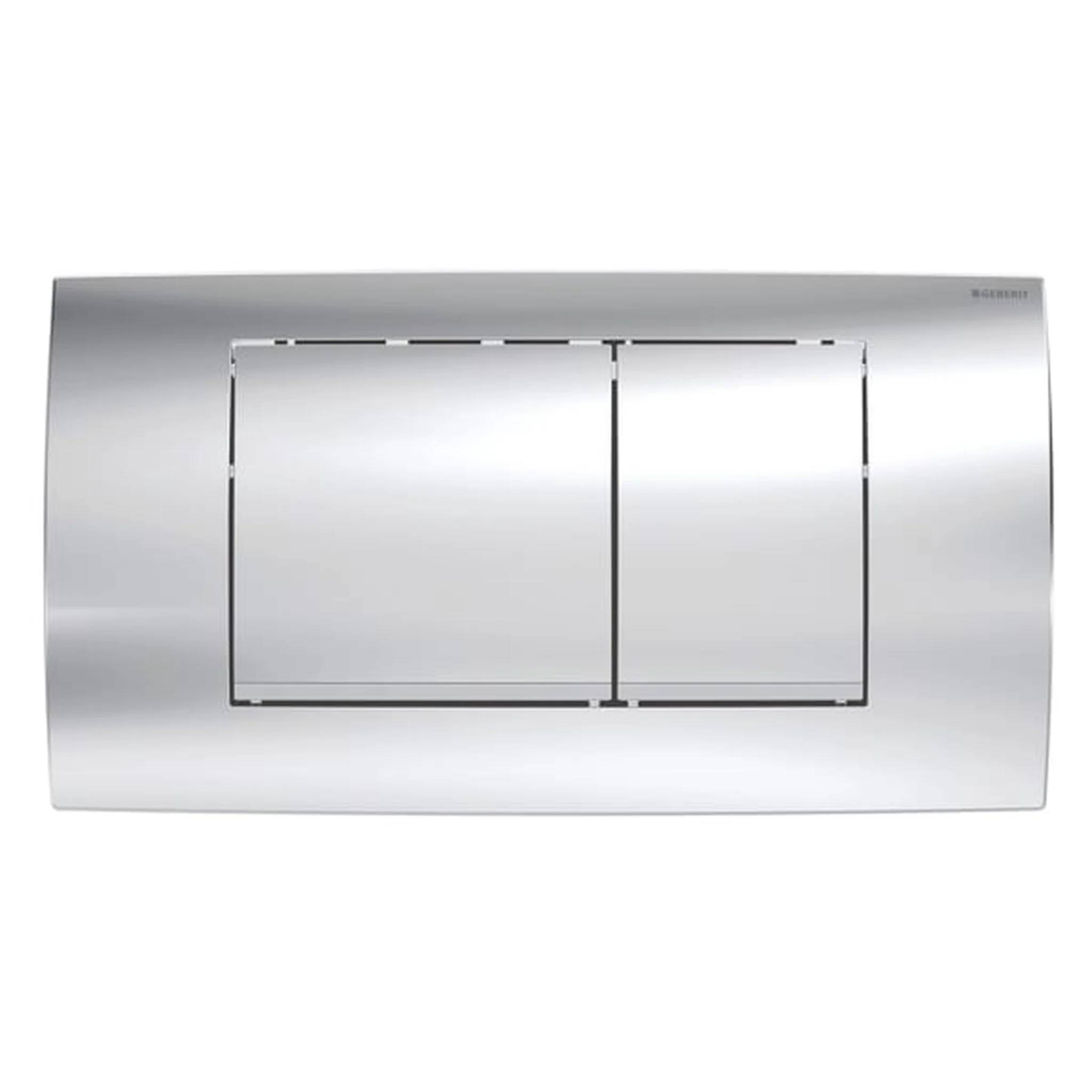 Geberit Betaetigungspl. Twinline30 2-Mengen glanzchrom/mattchrom/glanzchrom, 1 Stk.