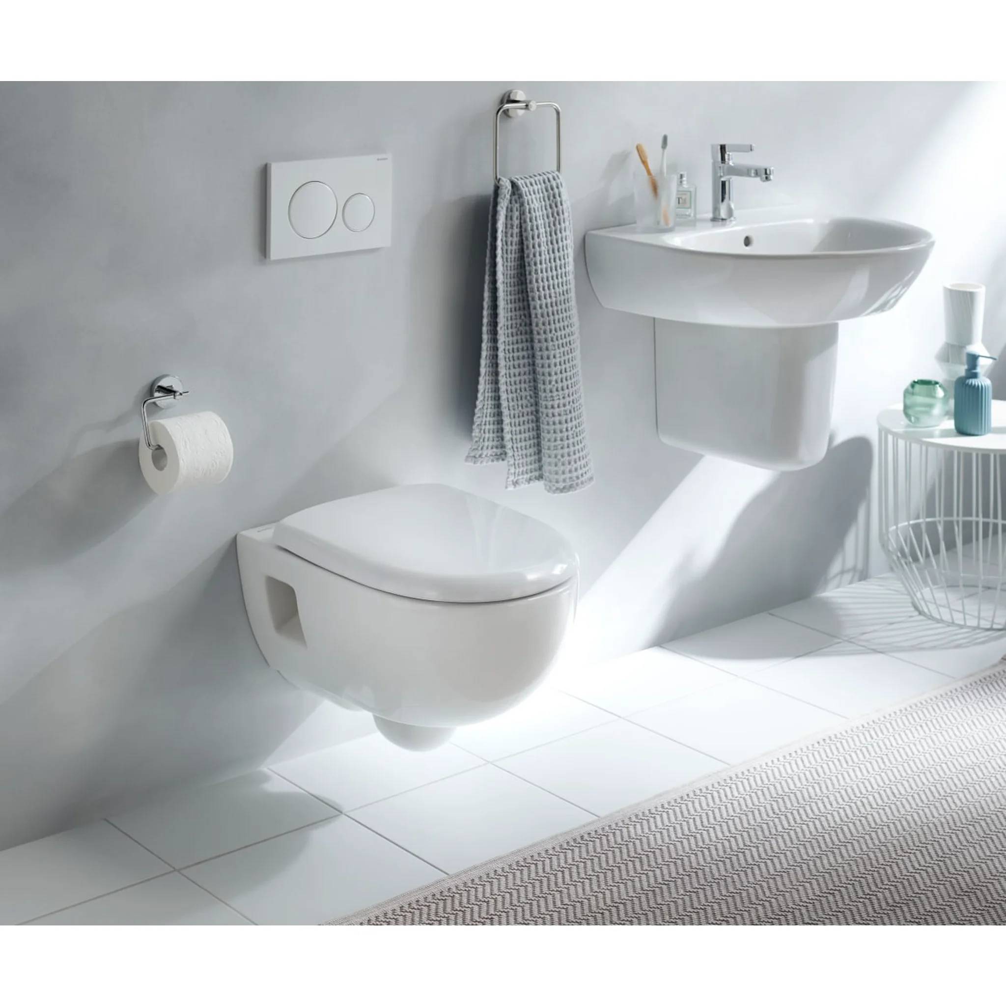 Geberit Betätigungsplatte Sigma20 2-Mengen Kunststoff, mattweiss, round, 1 Stk.