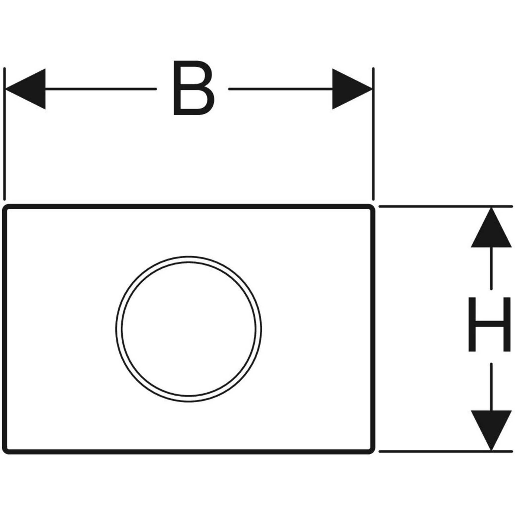 Geberit WC-Steuerung Typ10 Netz für Stuetzklappgriff, Edelstahl, round, 1 Stk.