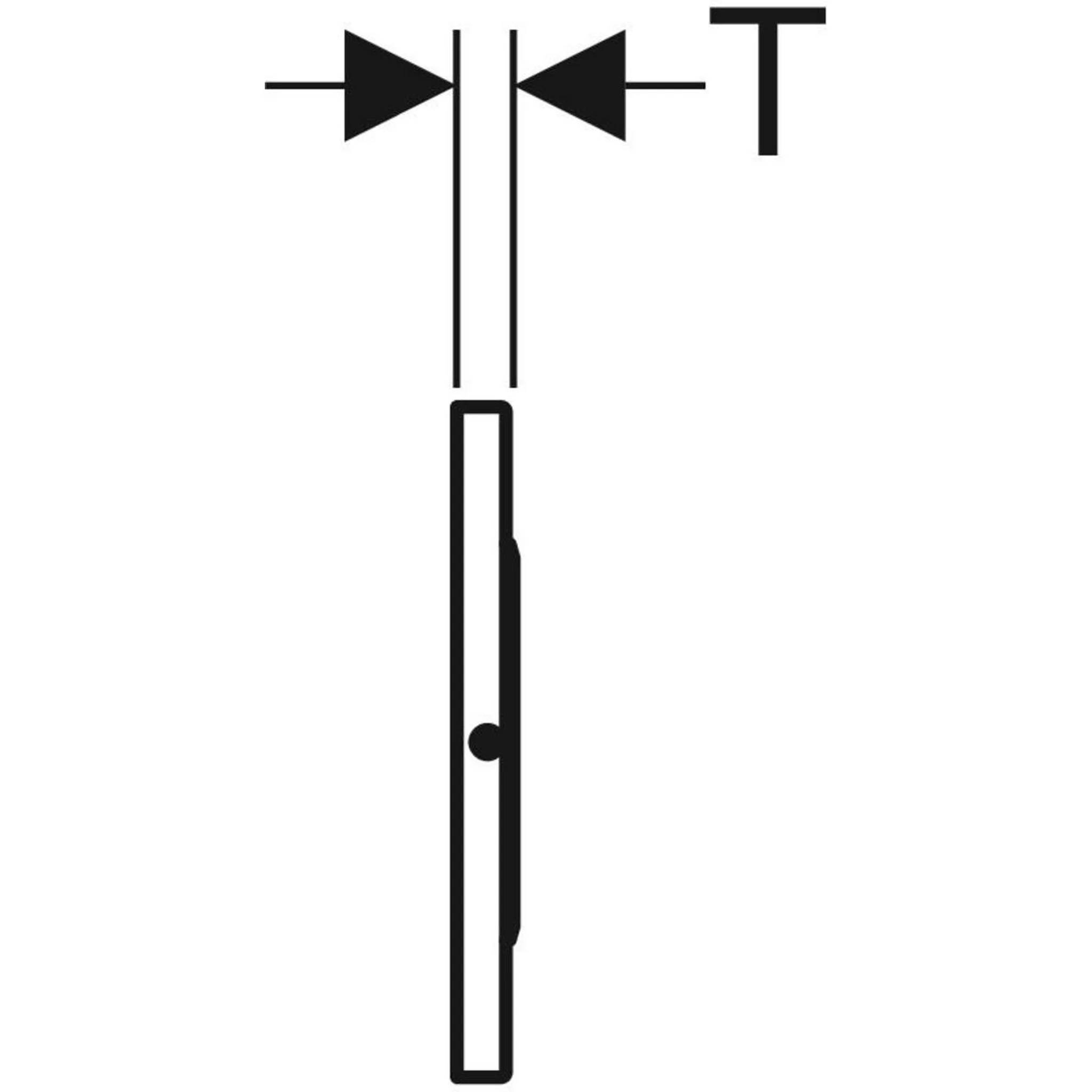 Geberit WC-Steuerung Typ10 Netz für Stuetzklappgriff, Edelstahl, round, 1 Stk.