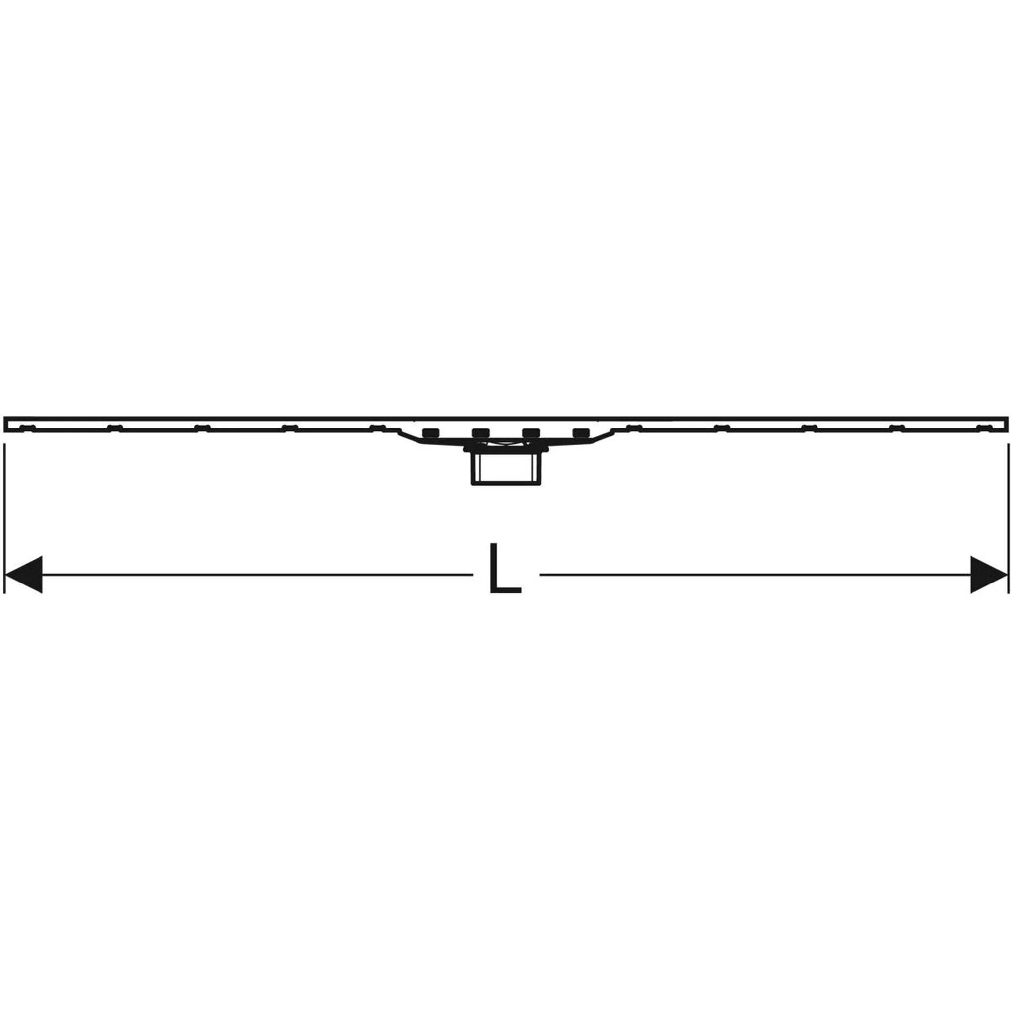 Geberit Duschrinne CleanLine80, 30-130cm Edelstahl geb. 154441, 1 Stk.