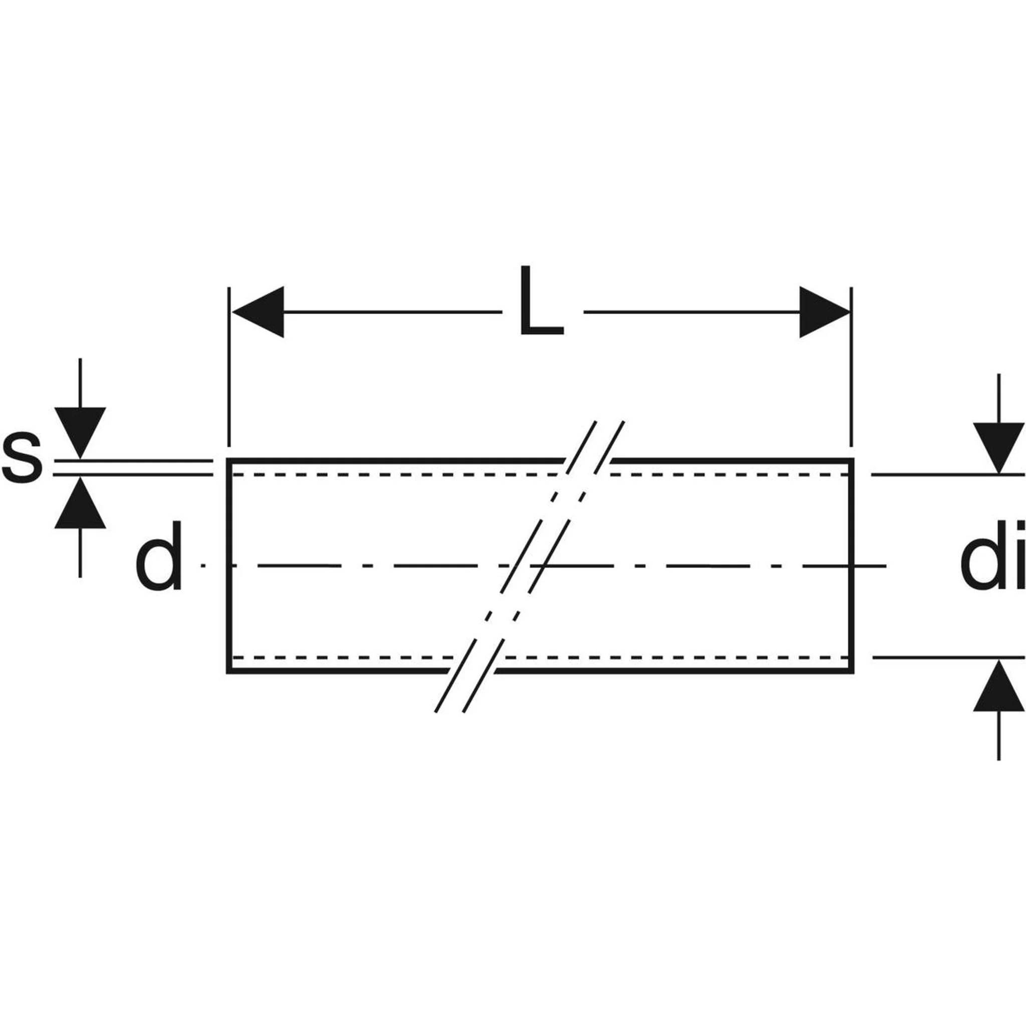 Geberit Schall-Schutzschlauch 63x5mm, Bund mit 15m, 1 Stk.