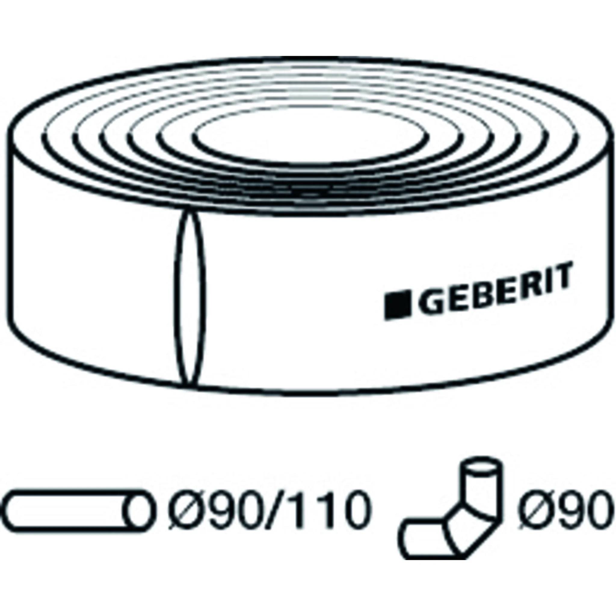Geberit Schall-Schutzschlauch 90x5mm, Bund mit 15m, 1 Stk.